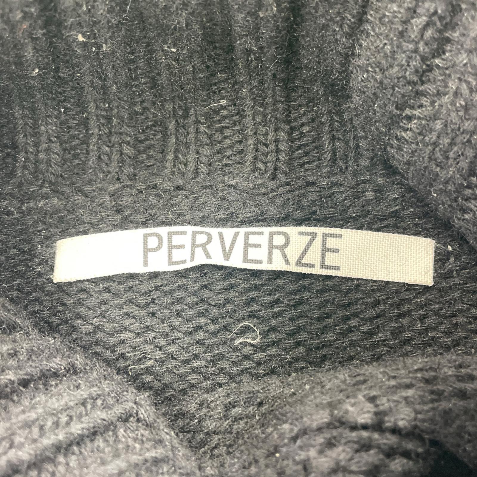 その他アウター PERVERZE ニット フリー ブラック