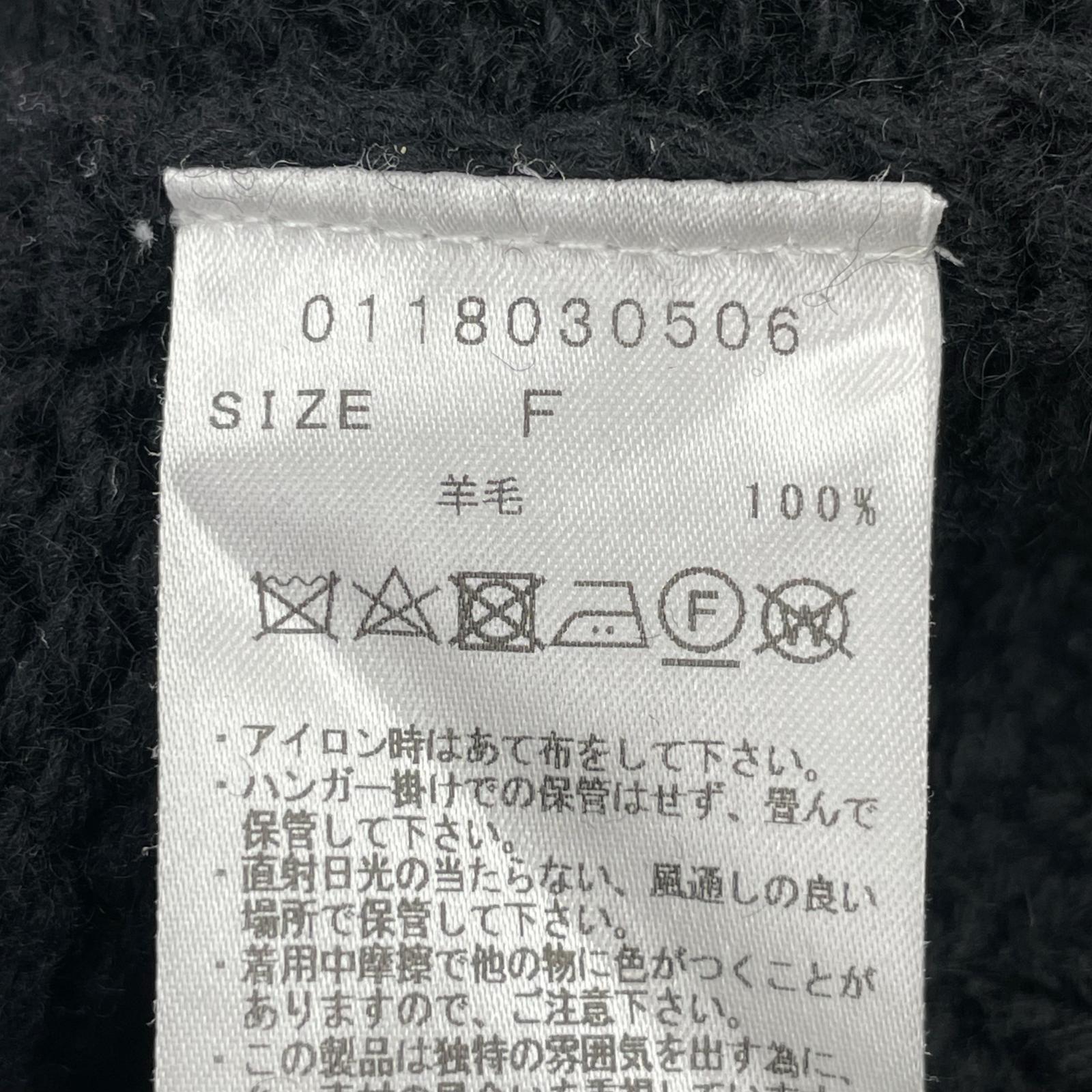 その他アウター PERVERZE ニット フリー ブラック