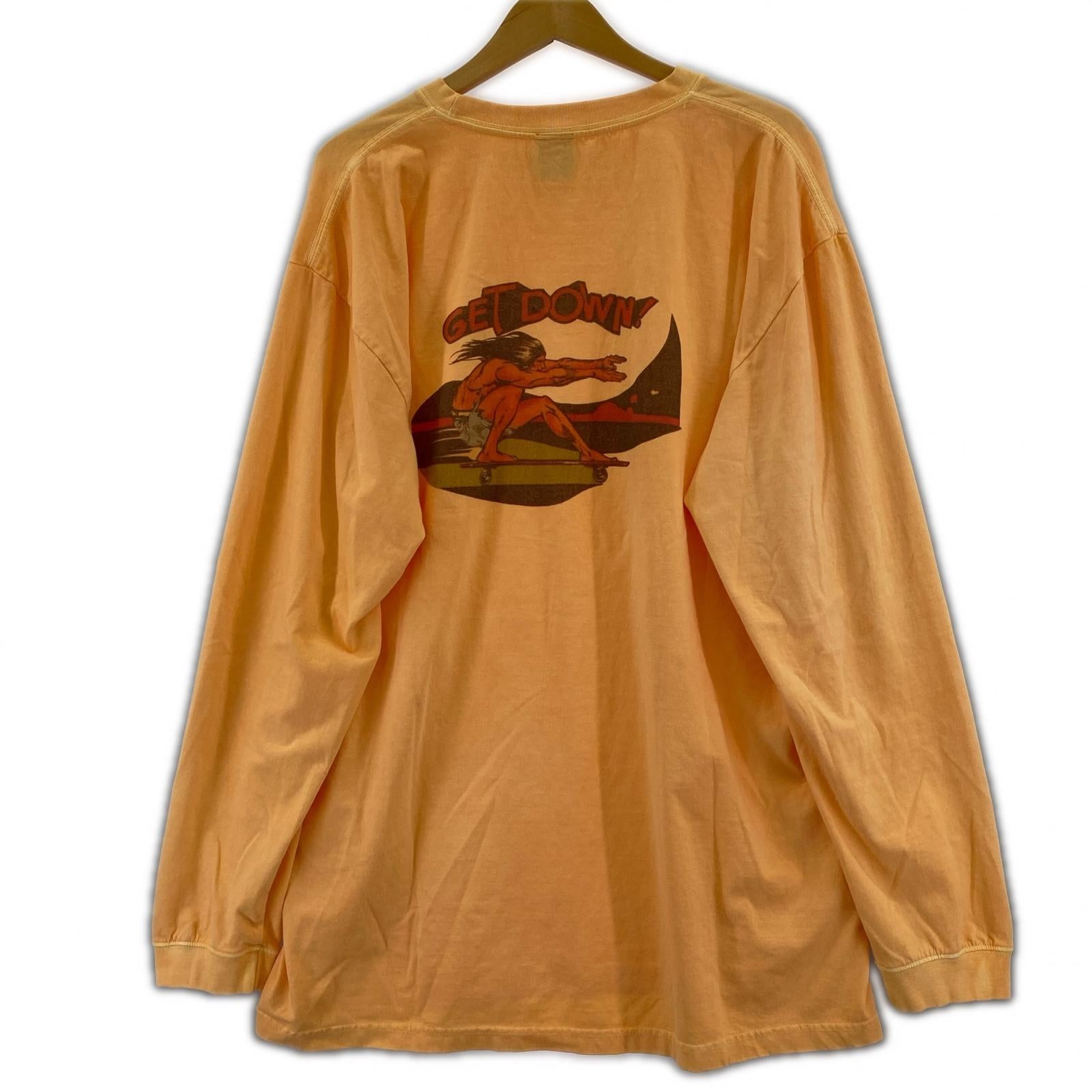長袖Tシャツ UNDER R/プリント ティー/XL/オレンジ/4320900287 オレンジ
