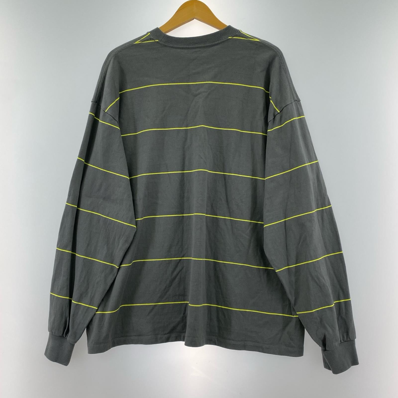 長袖Tシャツ PIN BORDER L/S TEE/L/グレー/FSC261-70261 L グレー