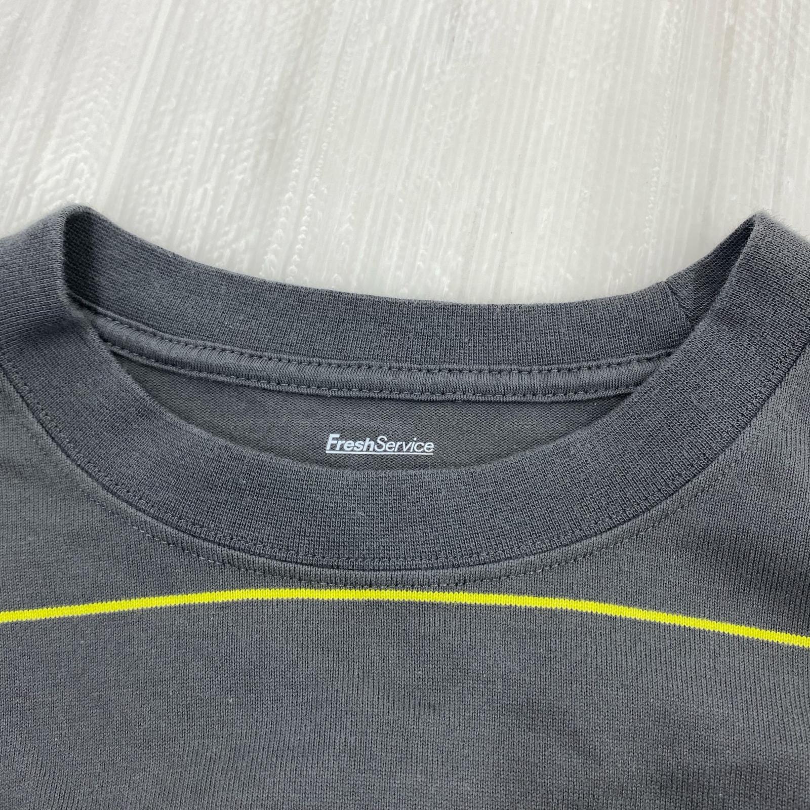 長袖Tシャツ PIN BORDER L/S TEE/L/グレー/FSC261-70261 L グレー