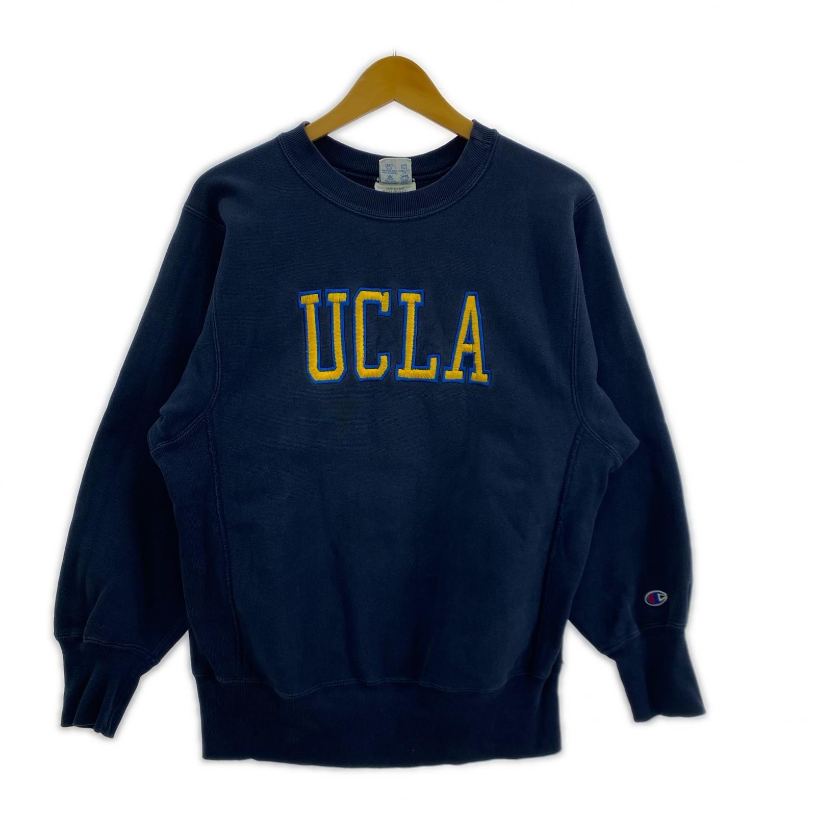 スウェット 90s 刺繍トリコタグ UCLA ネイビー M ネイビー