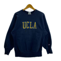 スウェット 90s 刺繍トリコタグ UCLA ネイビー M ネイビー
