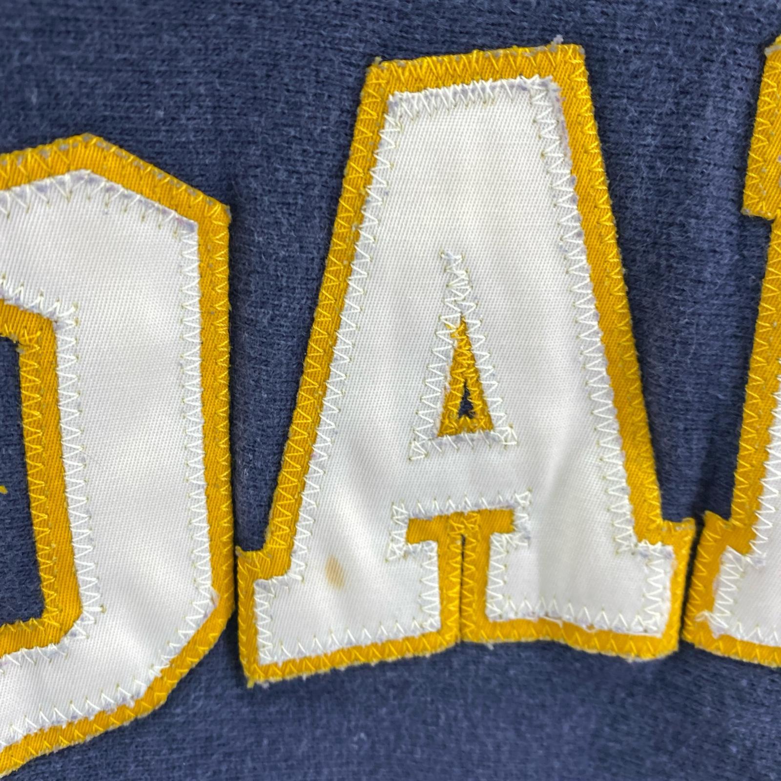 スウェット 90s 刺繍トリコタグ NOTRE DAME ネイビー M ネイビー