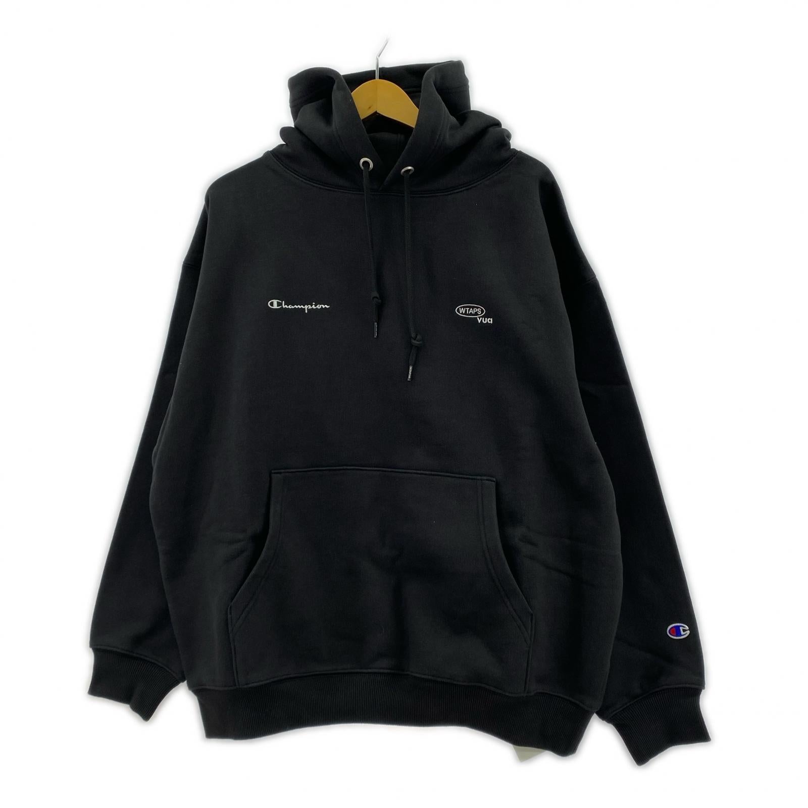 パーカー 25AW/×Champion Academy Hooded BLK M ブラック