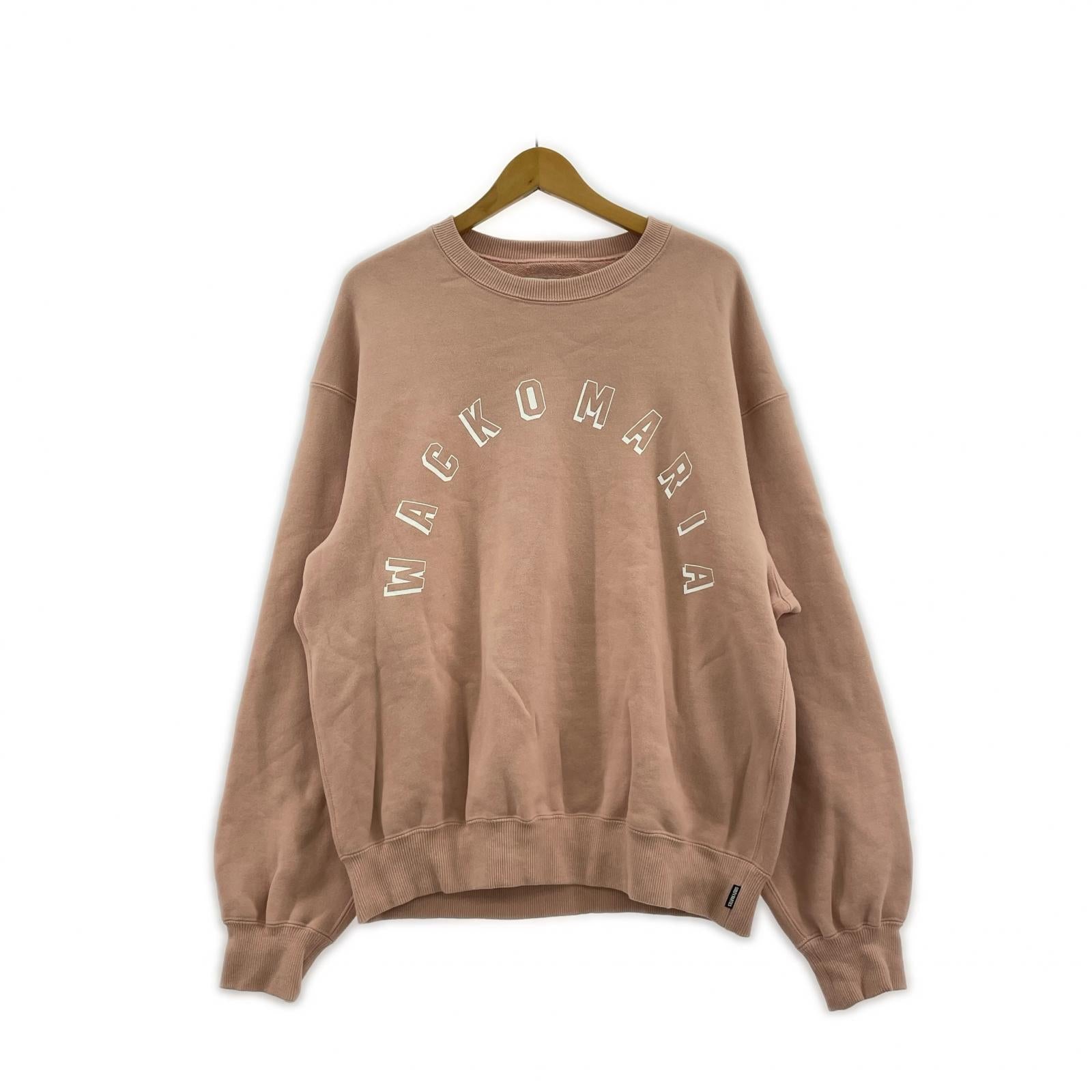 スウェット WACKO MARIA 26SS MIDDLE WEIGHT CREW NECK SWEAT SHIRT M ピンク M ピンク