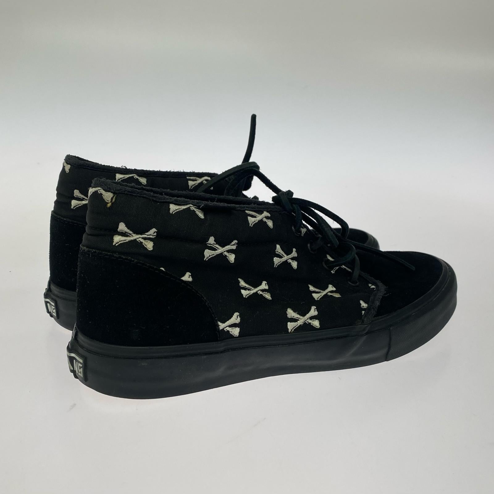 スニーカー VANS CHUKKA LX CROSS BONE BLACK 28.0cm 黒 28cm (US10 UK9 1/2 EU46) ブラック