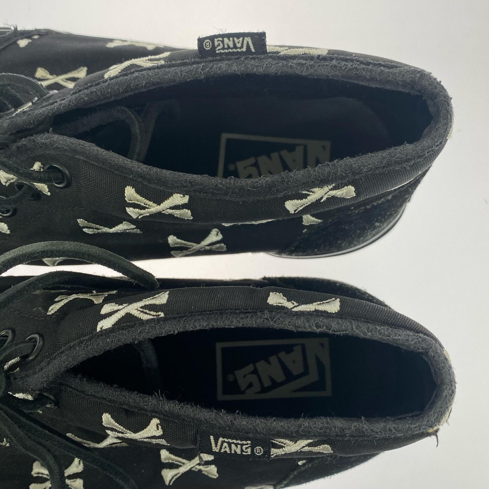 スニーカー VANS CHUKKA LX CROSS BONE BLACK 28.0cm 黒 28cm (US10 UK9 1/2 EU46) ブラック