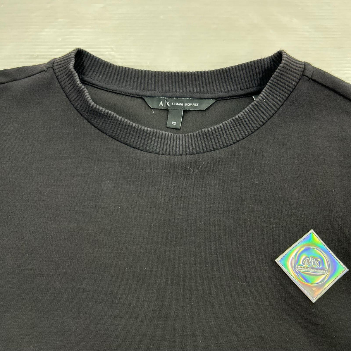 長袖Tシャツ 袖ロゴ/BLK/XS ブラック
