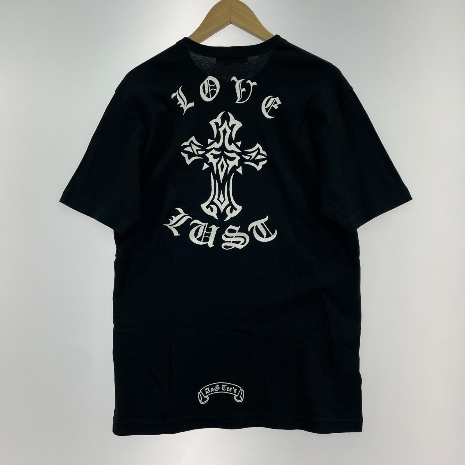 半袖Tシャツ A&G バッククロス S/SプリントTee L 黒 L ブラック