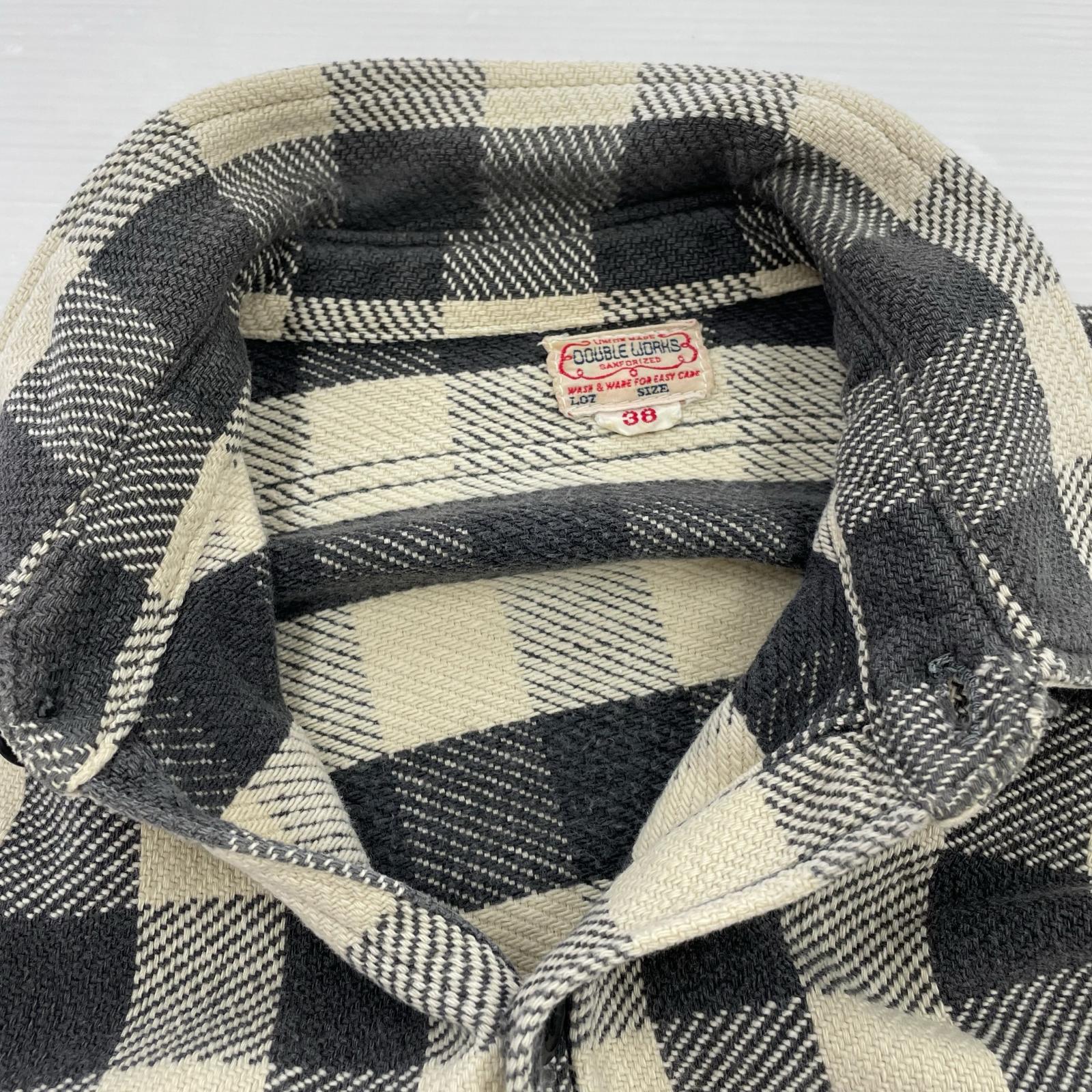 長袖シャツ DOUBBLE WORKS ネルシャツ (38) 38