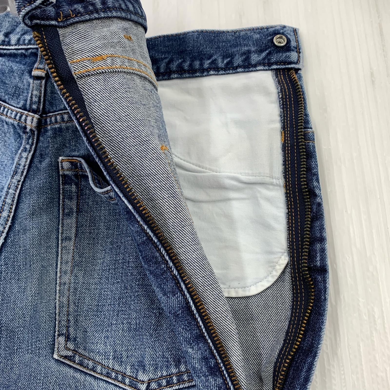 デニムパンツ ARCHIVES 23SS ジップアップ デニムパンツ (W38) ブルー
