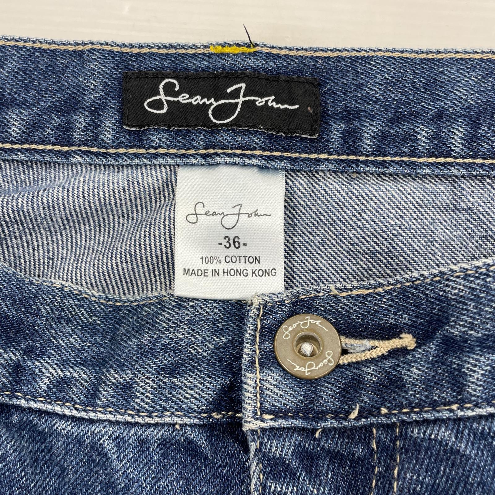 デニムパンツ SEAN JOHN ワイド インディゴ 36