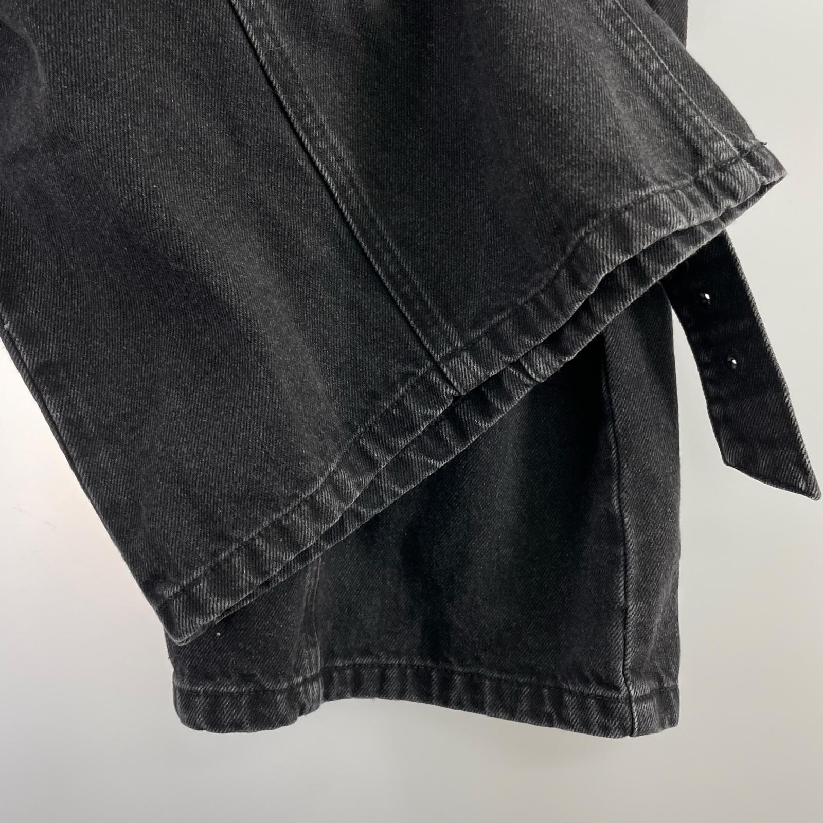 デニムパンツ ボンテージパンツ 黒(M) M ブラック