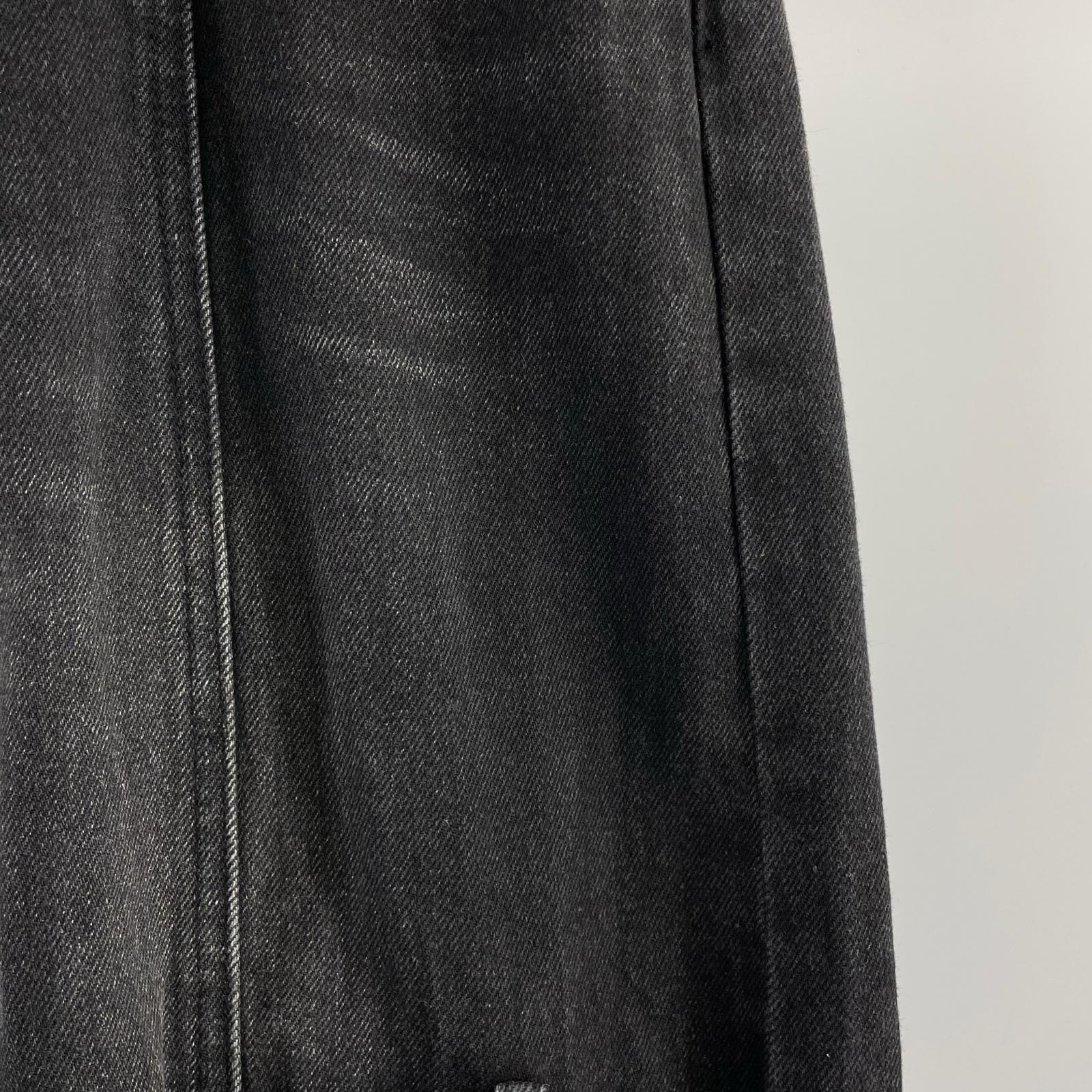 デニムパンツ ボンテージパンツ 黒(M) M ブラック