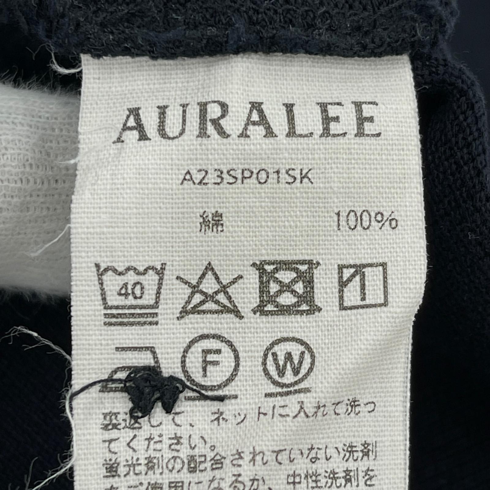 その他トップス AURALEE SUPER FINE COTTON PIQUE BIG POLO 3 A23SP01SK 3 ブラック