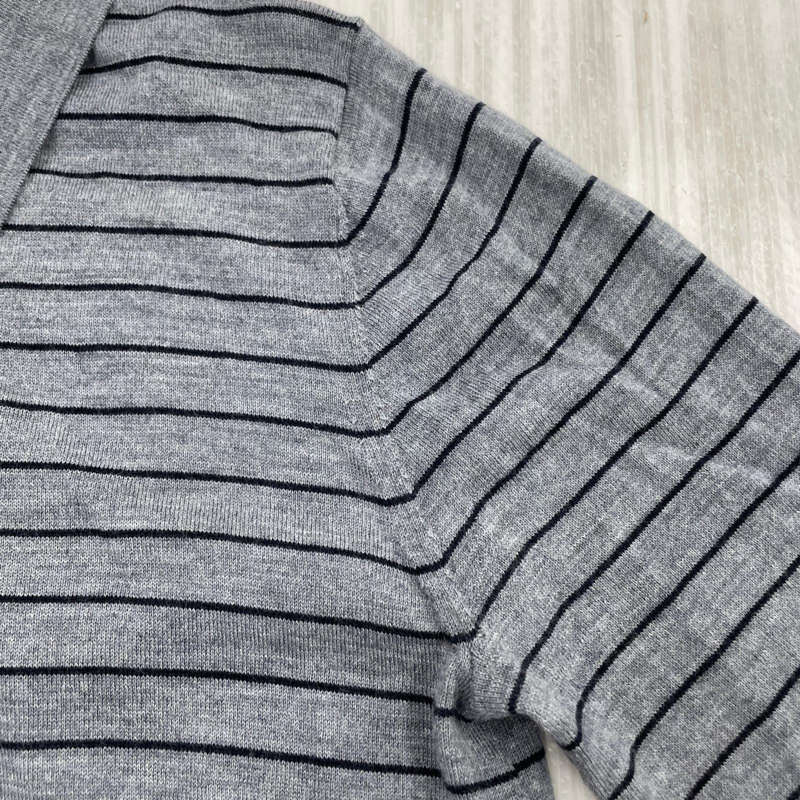 その他トップス NKNIT high gauge wool KNIT shirt 1 N25AW-025 グレー