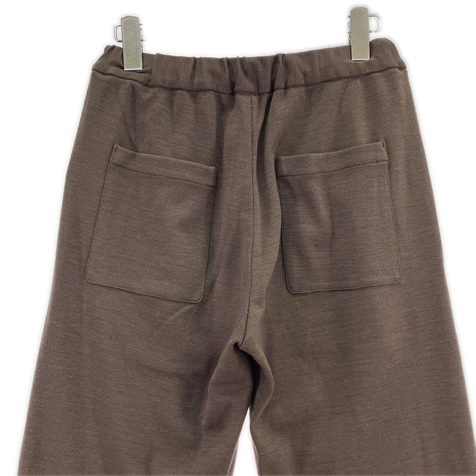 その他ボトムス UNDECORATED SPONGE WOOL PANTS 0 0 ブラウン