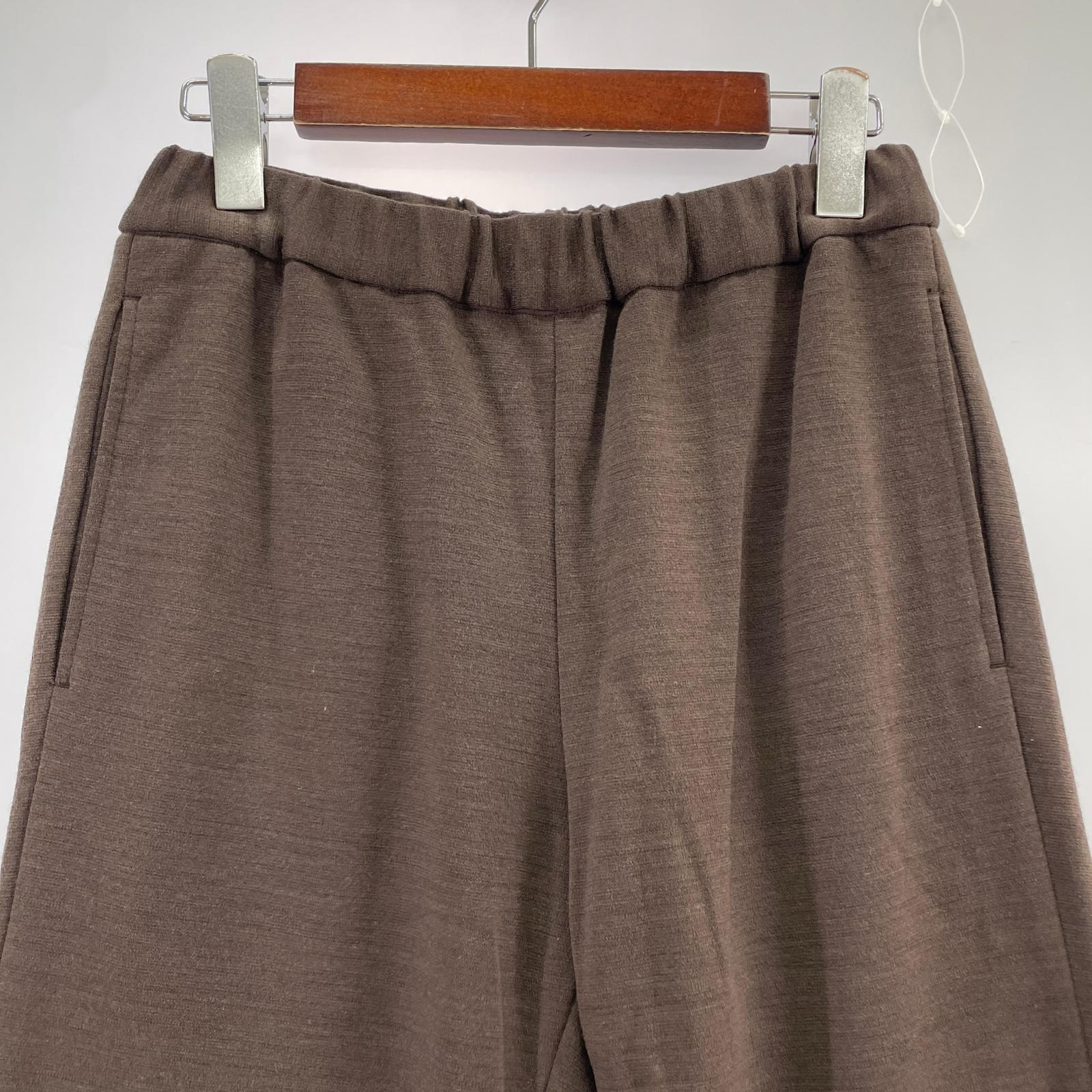 その他ボトムス UNDECORATED SPONGE WOOL PANTS 0 0 ブラウン