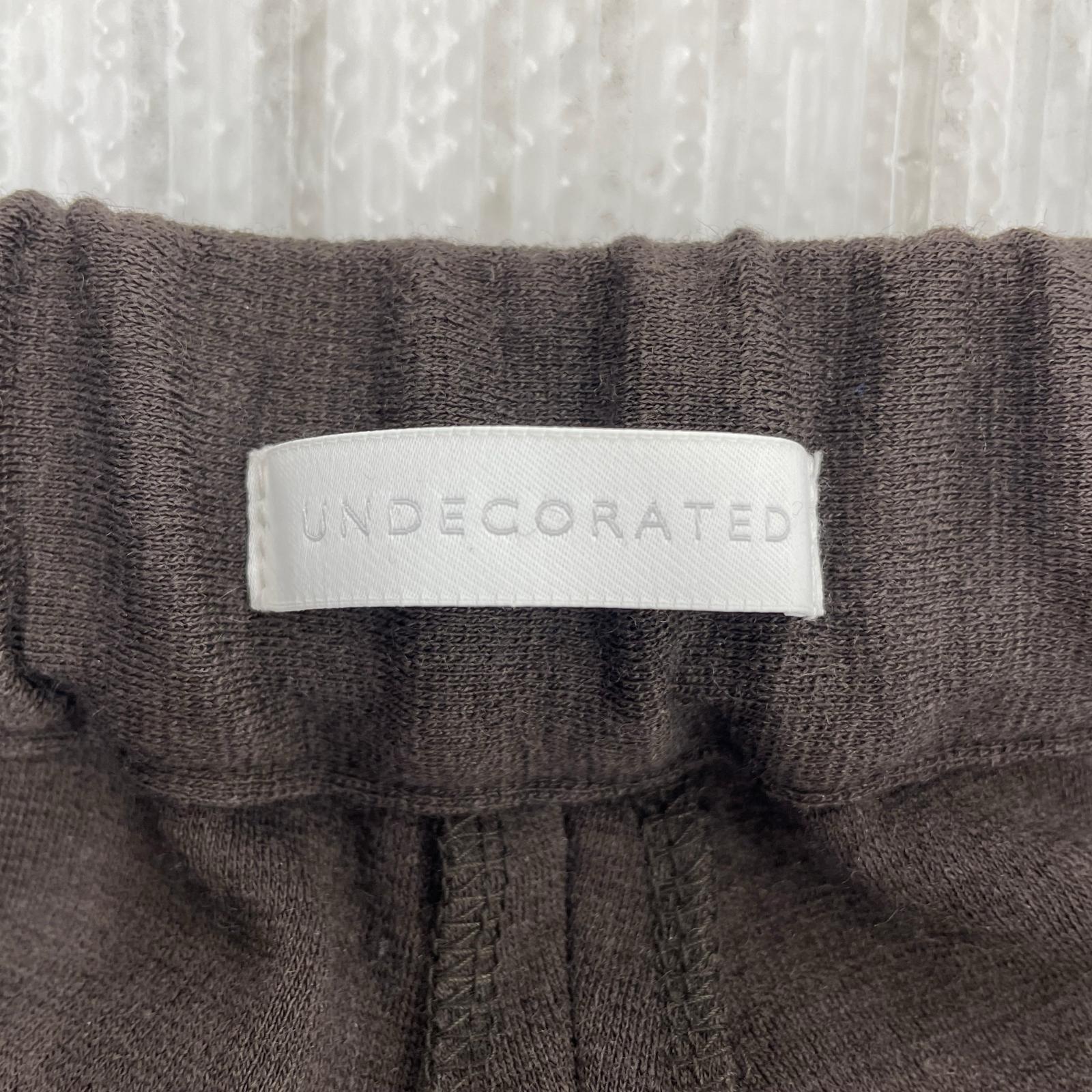 その他ボトムス UNDECORATED SPONGE WOOL PANTS 0 0 ブラウン