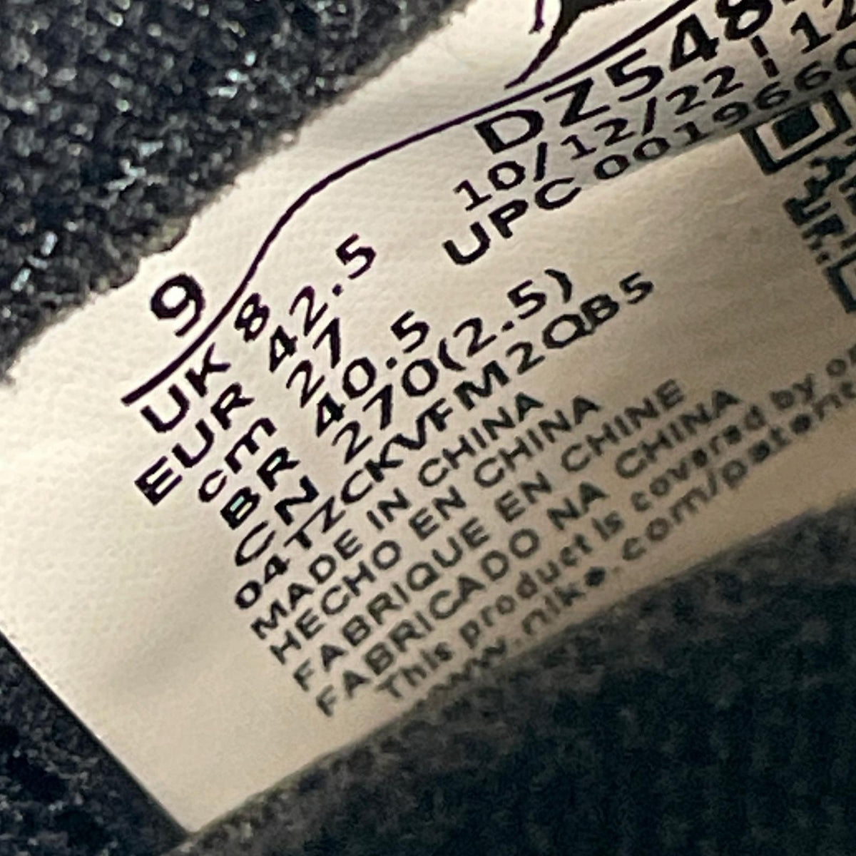 スニーカー AIR JORDAN 1 RETRO HIGH OG 27cm 27cm (US9 UK8 1/2 EU44)
