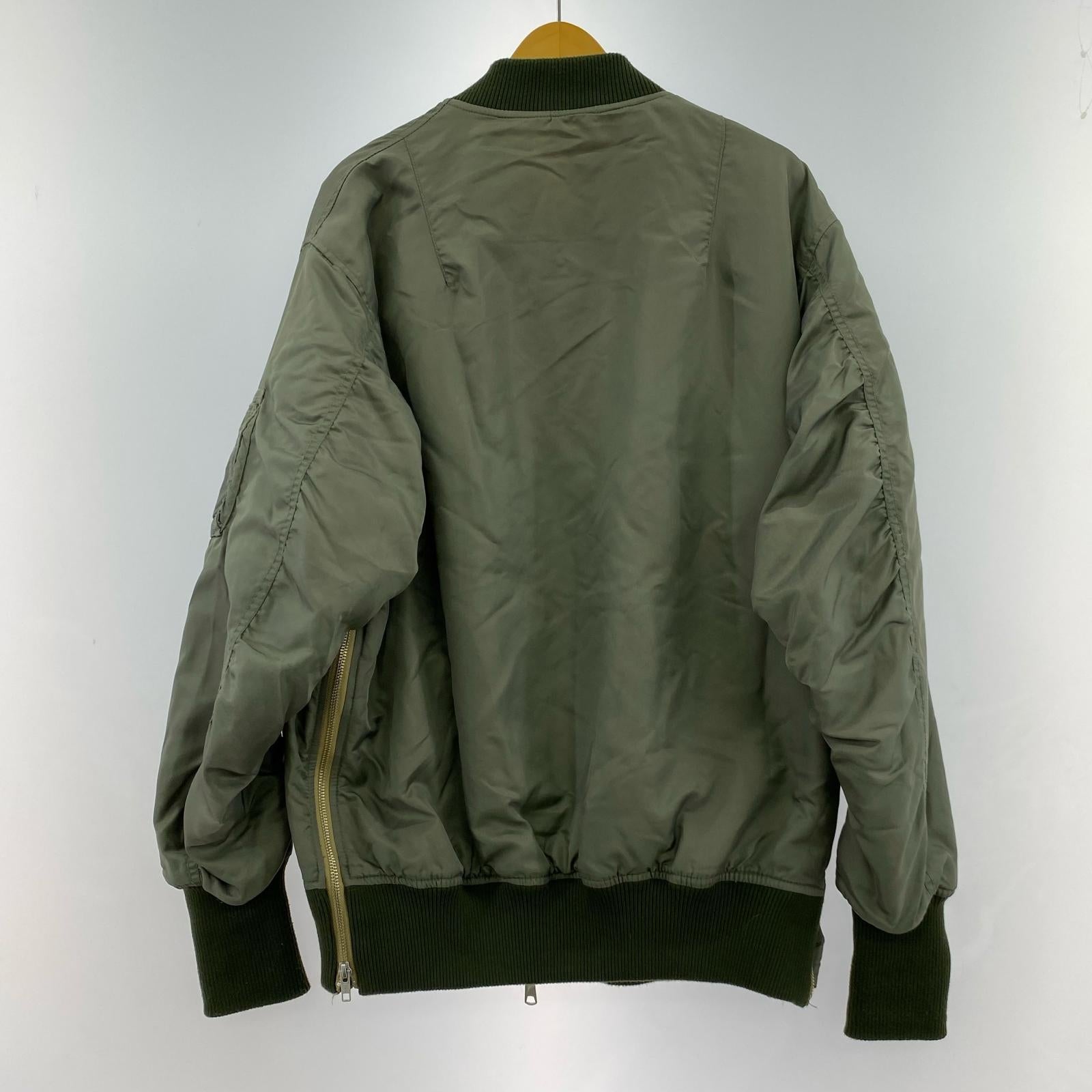ブルゾン 22AW ビッグシルエットサイドジップMA-1 フリー カーキ