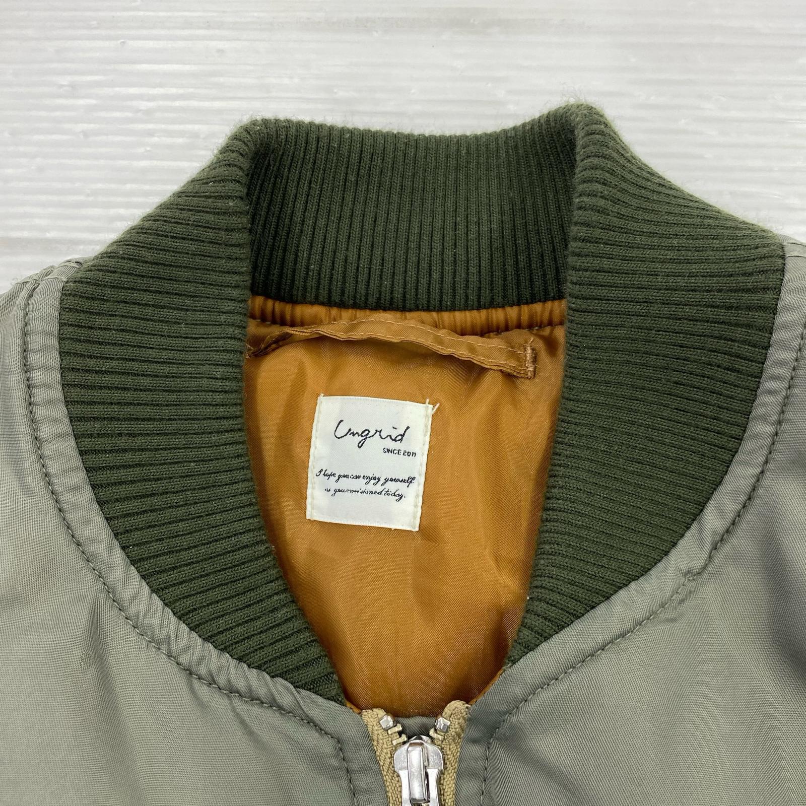 ブルゾン 22AW ビッグシルエットサイドジップMA-1 フリー カーキ
