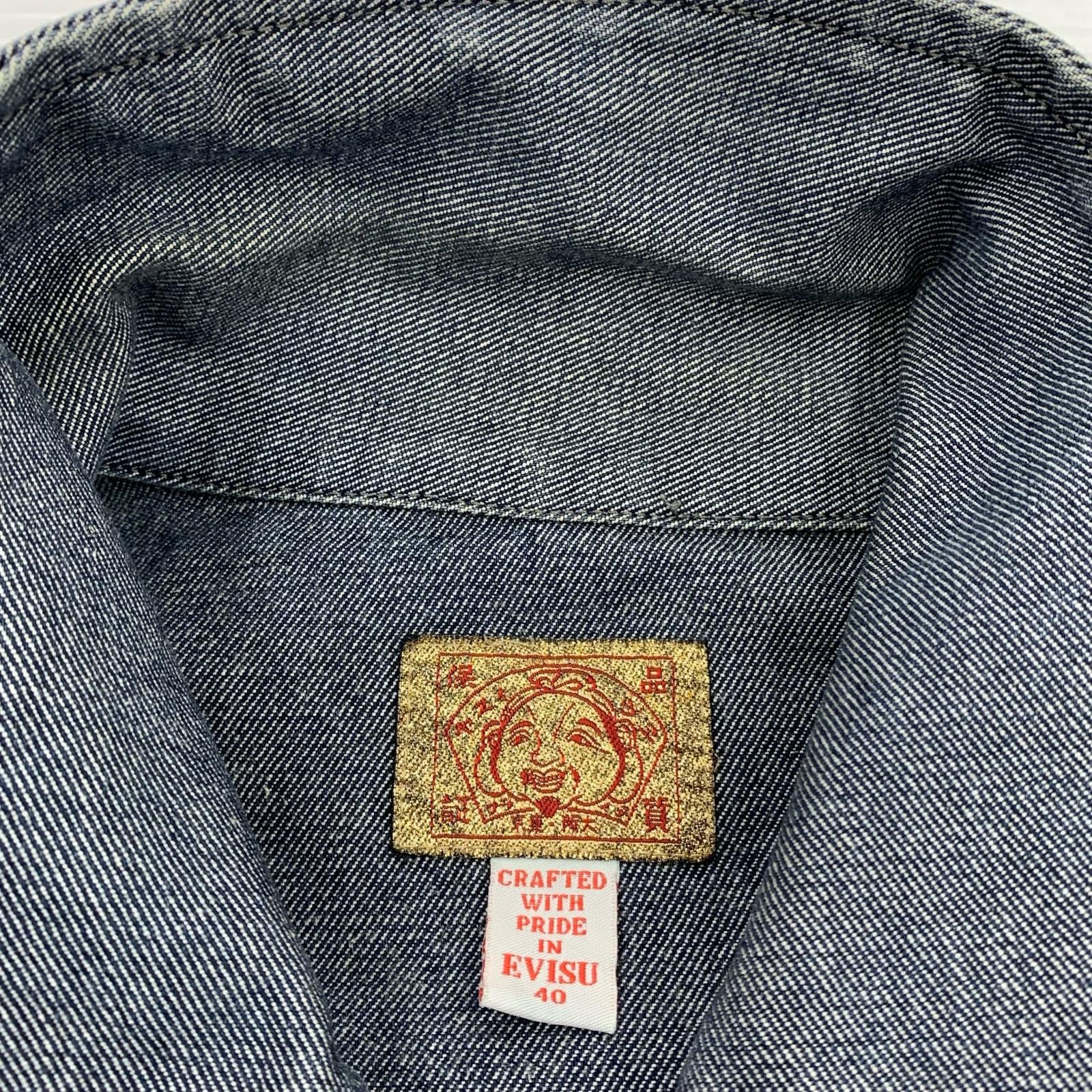 デニムジャケット EVISU デニムジャケット 40 グレー