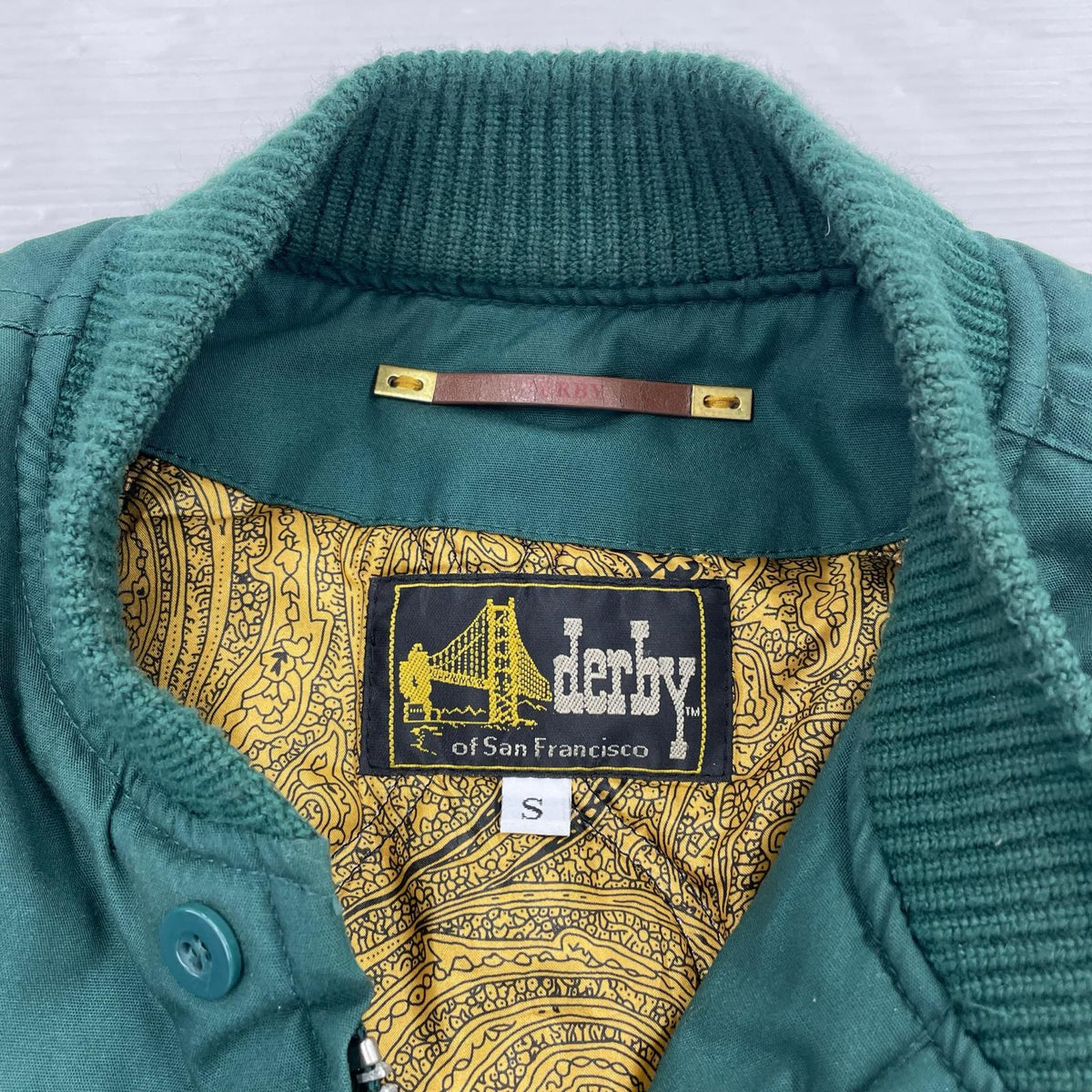 ジャケット derby of san francisco ダービージャケット S グリーン
