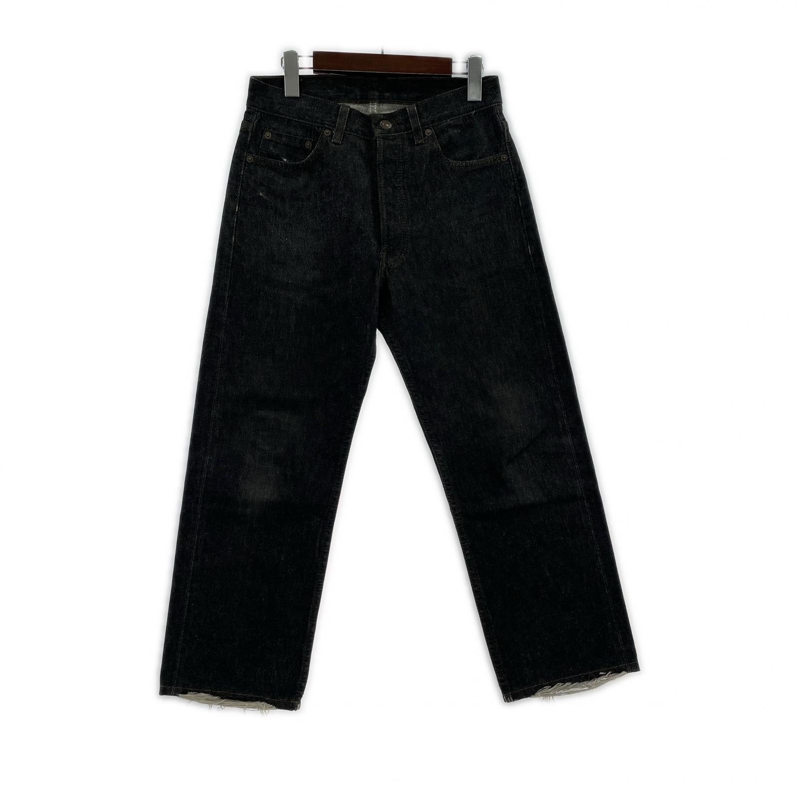 デニムパンツ 501 90s 先染め ボタン裏532 29 ブラック