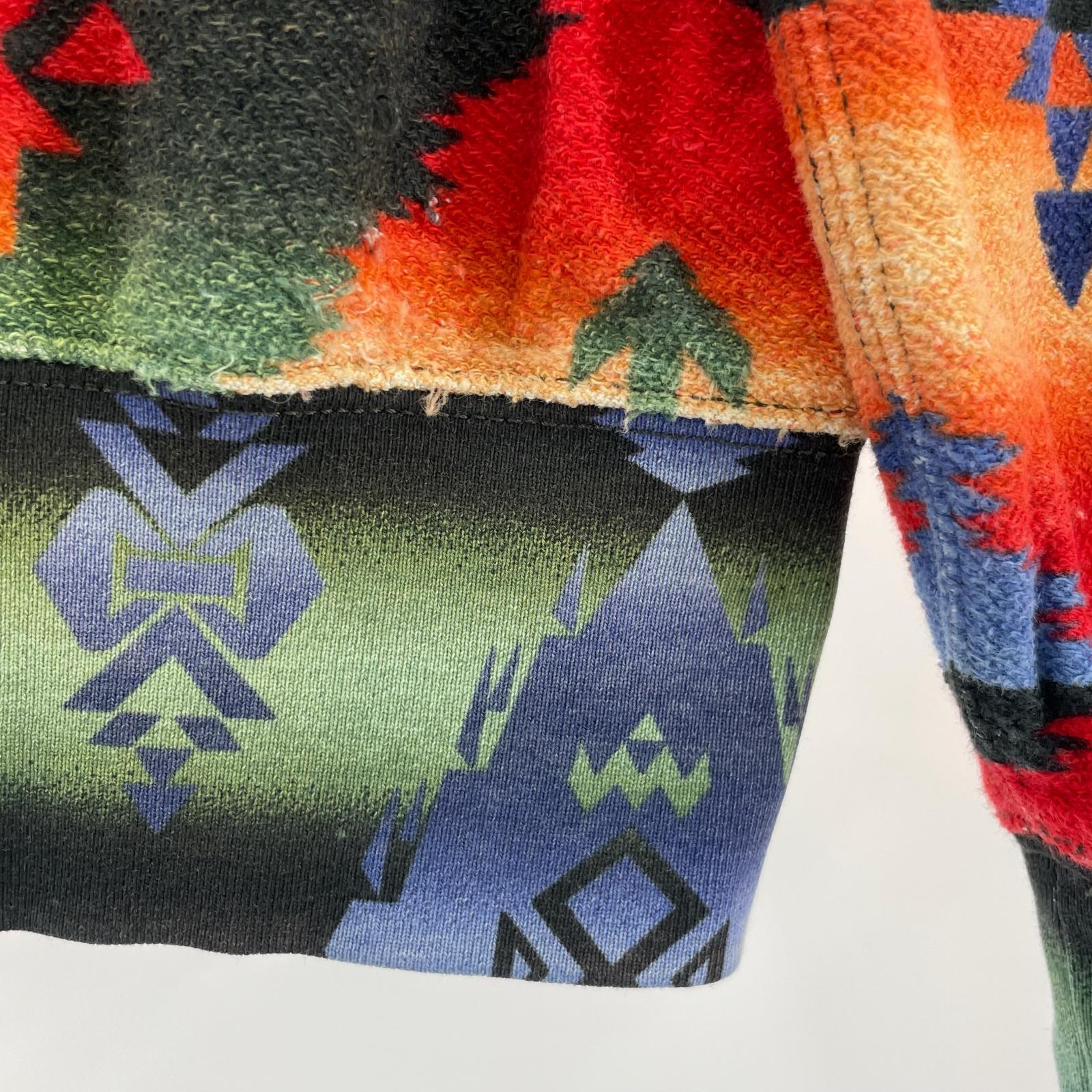 パーカー 長袖パーカー ネイティブ柄 M M マルチカラー