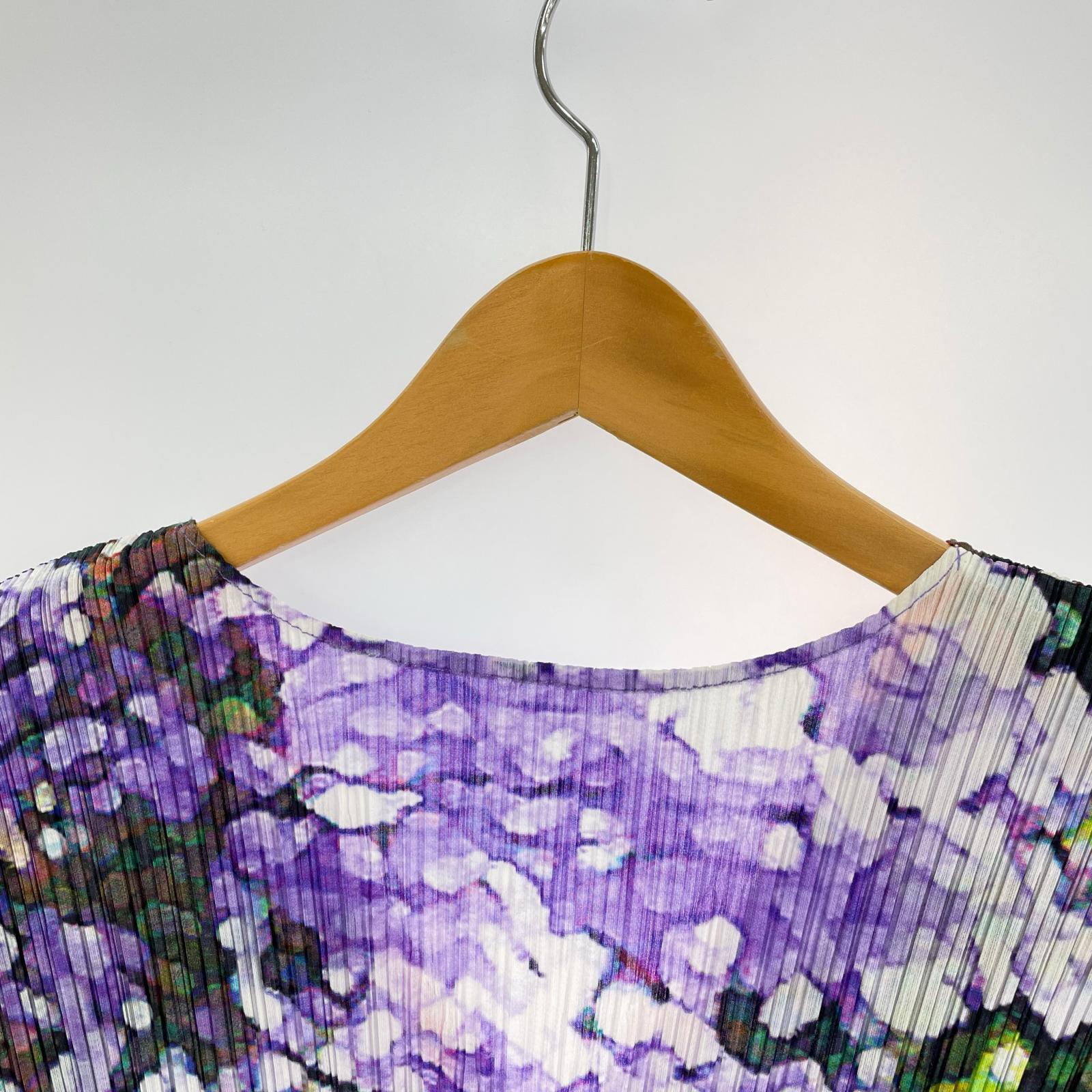 ワンピース PLEATS PLEASE ノースリーブワンピース マルチカラー