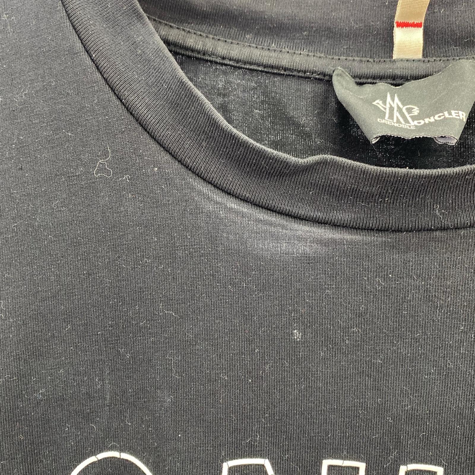 長袖Tシャツ MAGLIA T-SHIRT MILUNGA 黒 ロゴ L ブラック