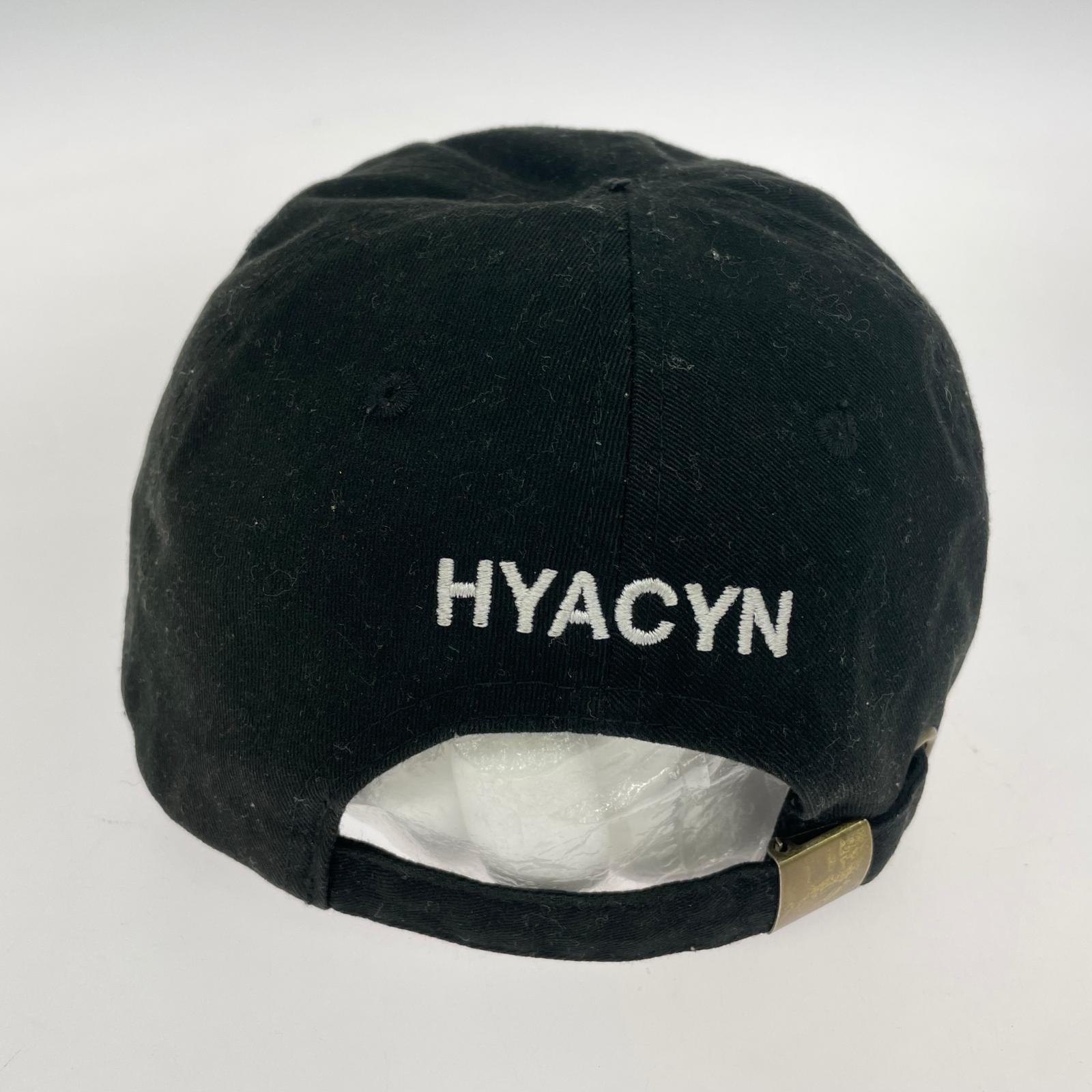 キャップ HYACYN キャップ FUCK ダメージ加工 ブラック