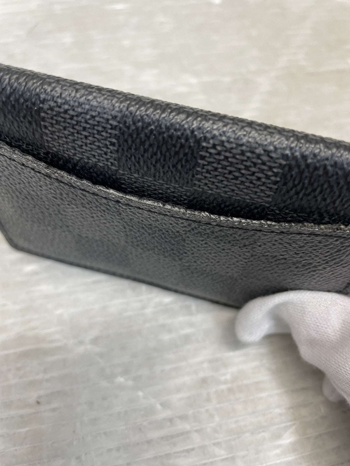 LOUIS VUITTON ダミエ ネームケース 黒 M63143