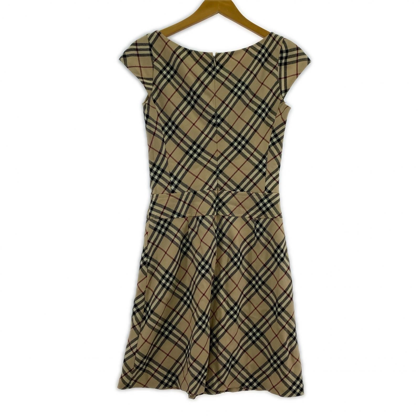 ワンピース BURBERRY BLUE LABEL ノースリーブワンピース ベージュ