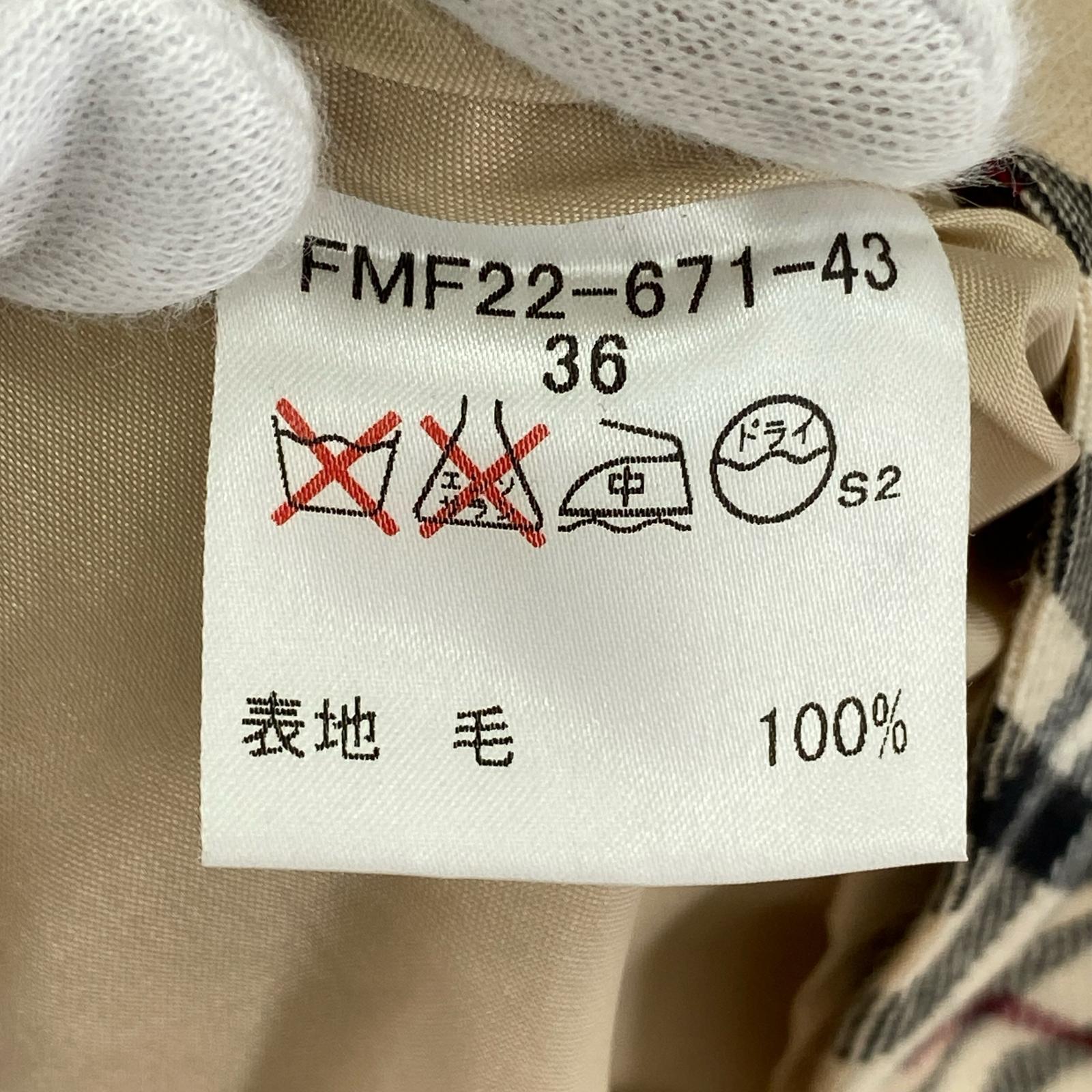 ワンピース BURBERRY BLUE LABEL ノースリーブワンピース ベージュ