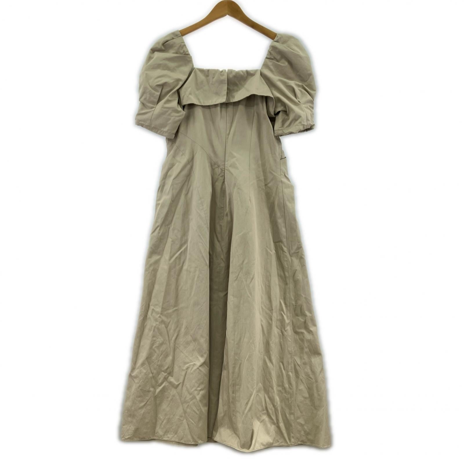 ワンピース Her lip to Troncais Puff Sleeve Dres M ベージュ