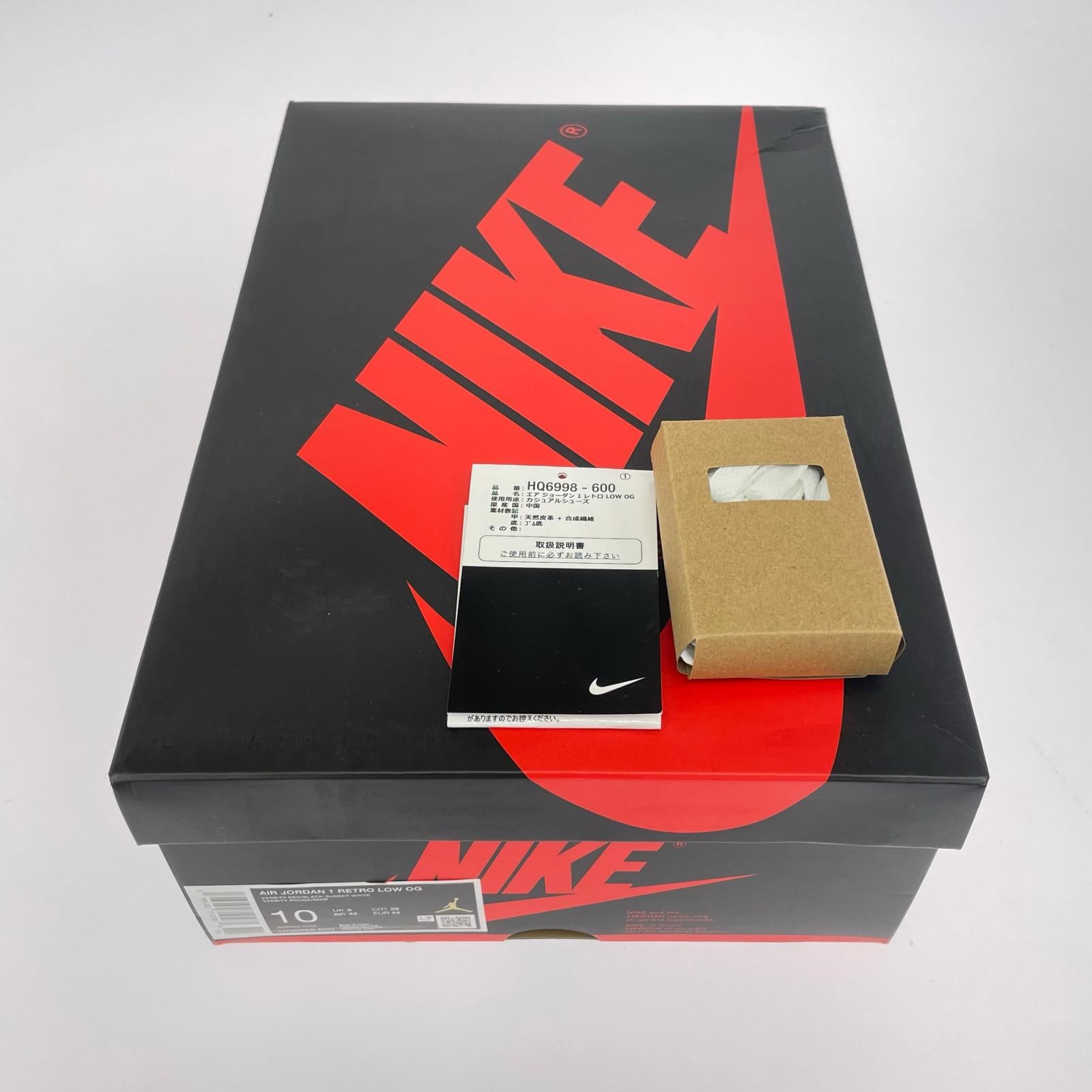 スニーカー AIR JORDAN1 RETRO LOW Chicago HQ6998-600 28cm (US10 UK9 1/2 EU46)