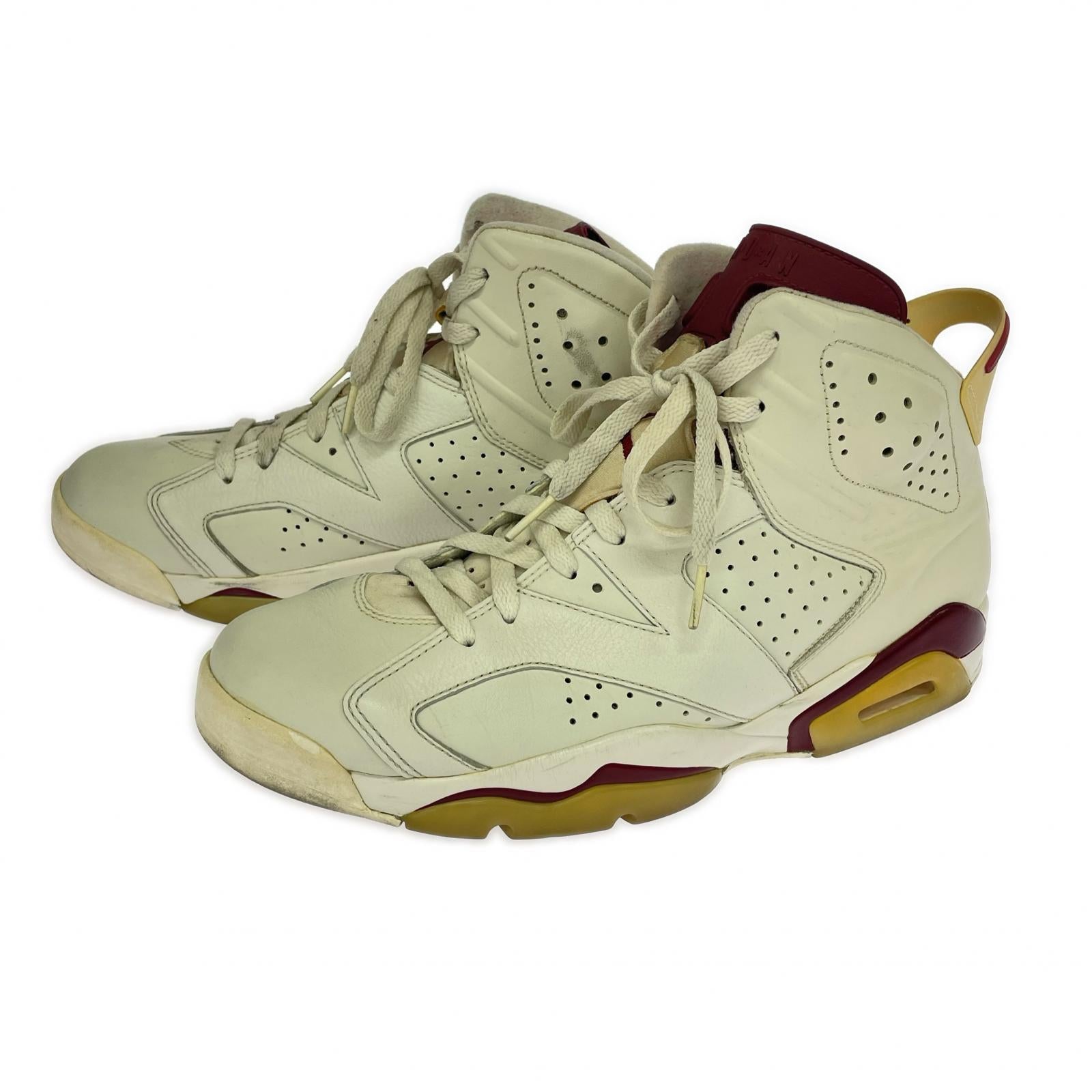 スニーカー JORDAN 6 RETORO MAROON 28.5cm 28.5cm (US10 1/2 UK10 EU47) ホワイト