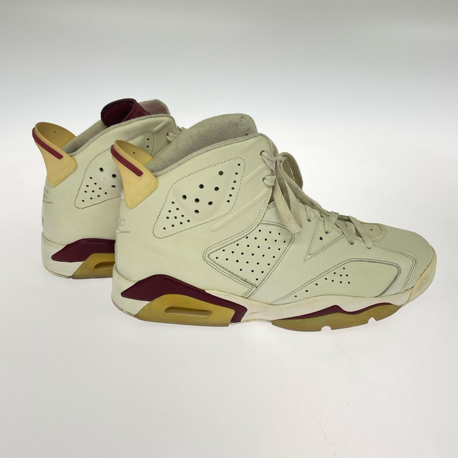 スニーカー JORDAN 6 RETORO MAROON 28.5cm 28.5cm (US10 1/2 UK10 EU47) ホワイト
