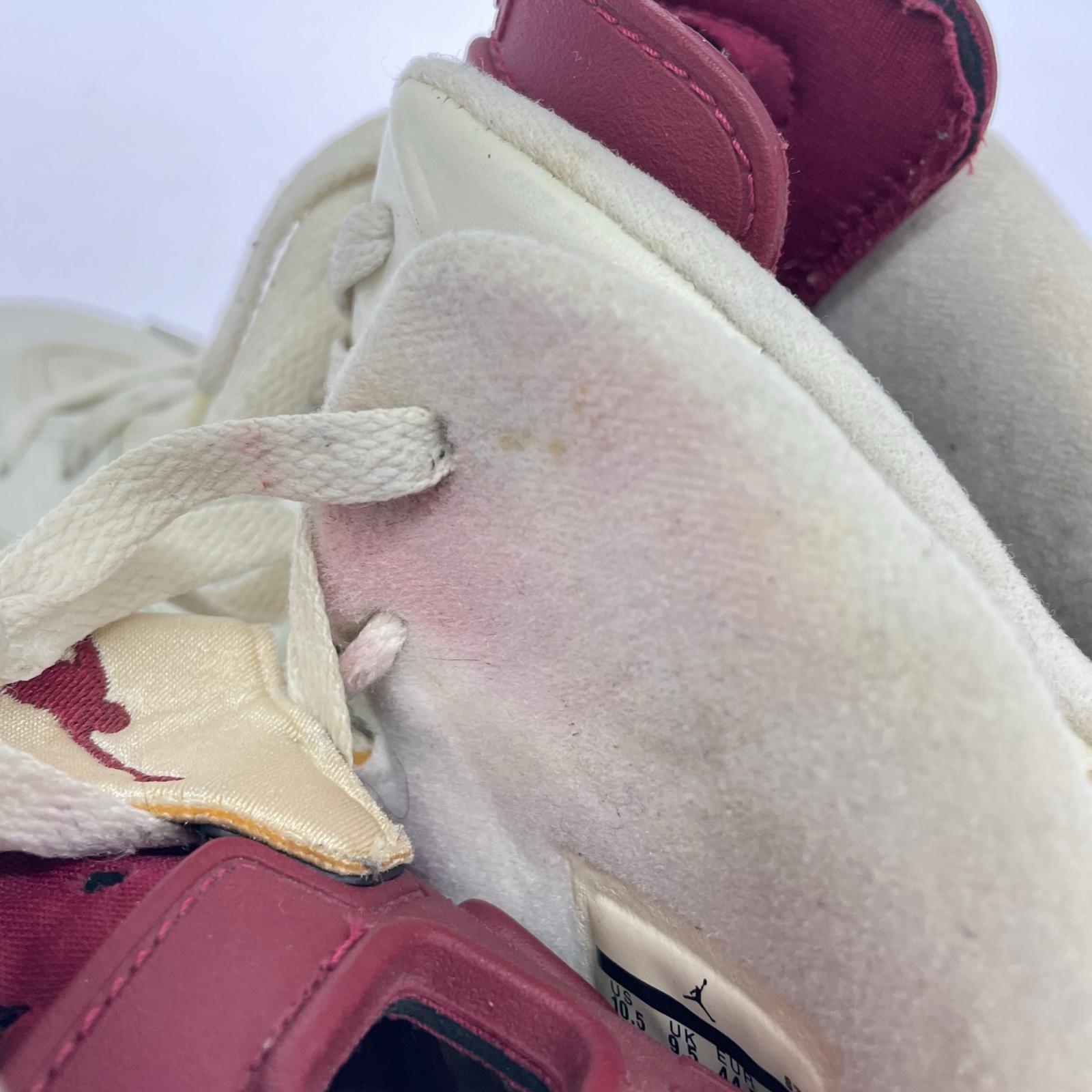 スニーカー JORDAN 6 RETORO MAROON 28.5cm 28.5cm (US10 1/2 UK10 EU47) ホワイト