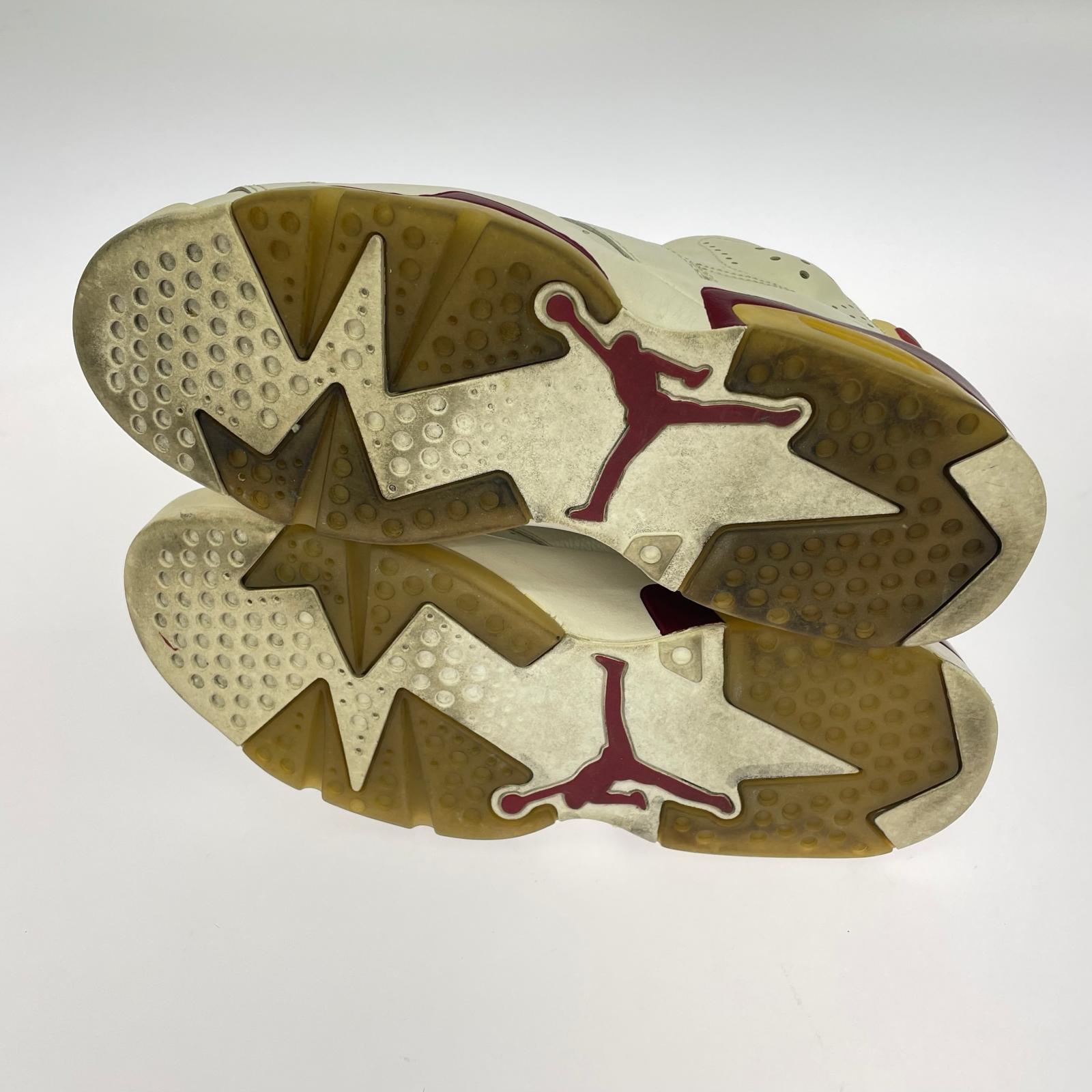 スニーカー JORDAN 6 RETORO MAROON 28.5cm 28.5cm (US10 1/2 UK10 EU47) ホワイト
