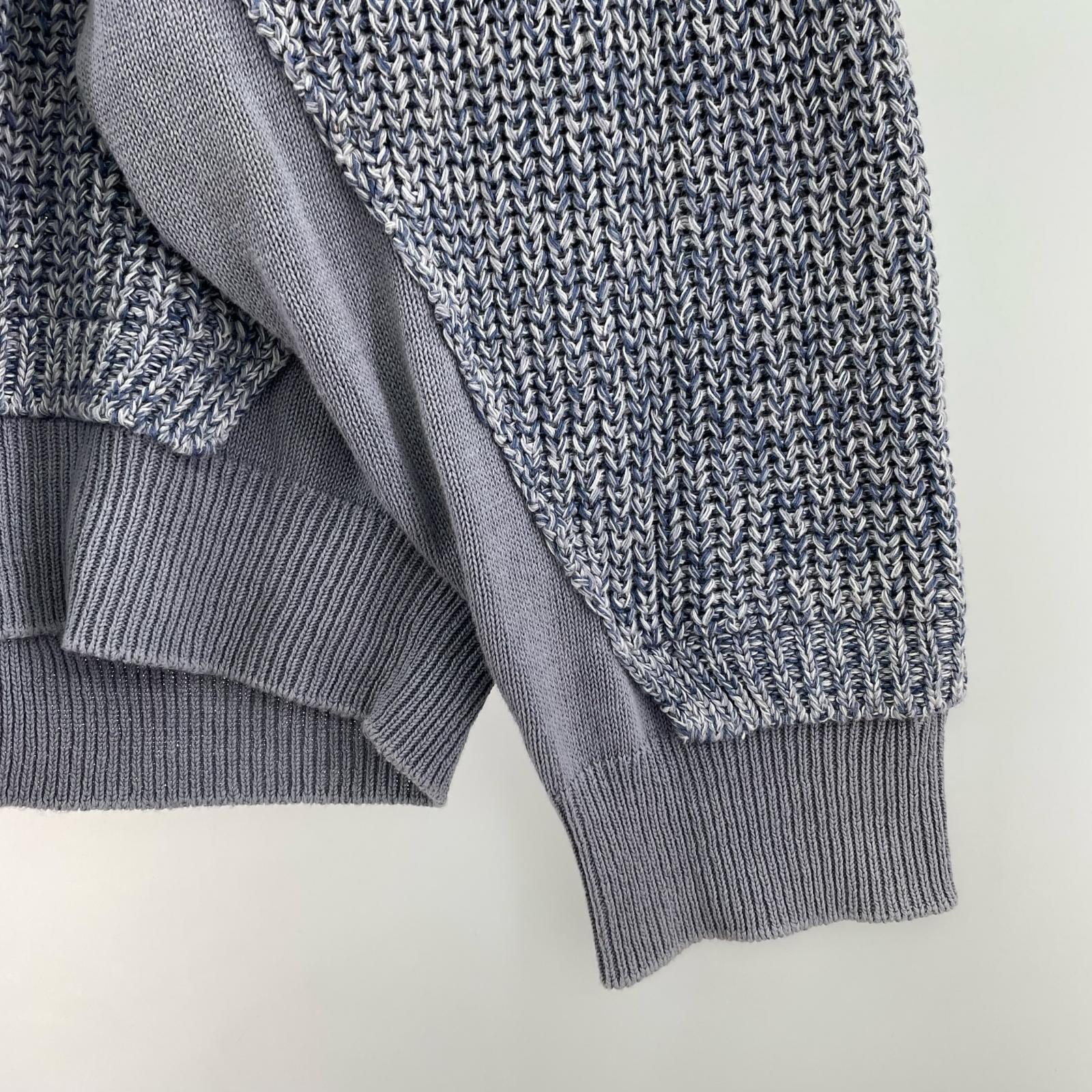 カーディガン YK21SS0223S-AC 青 (2)