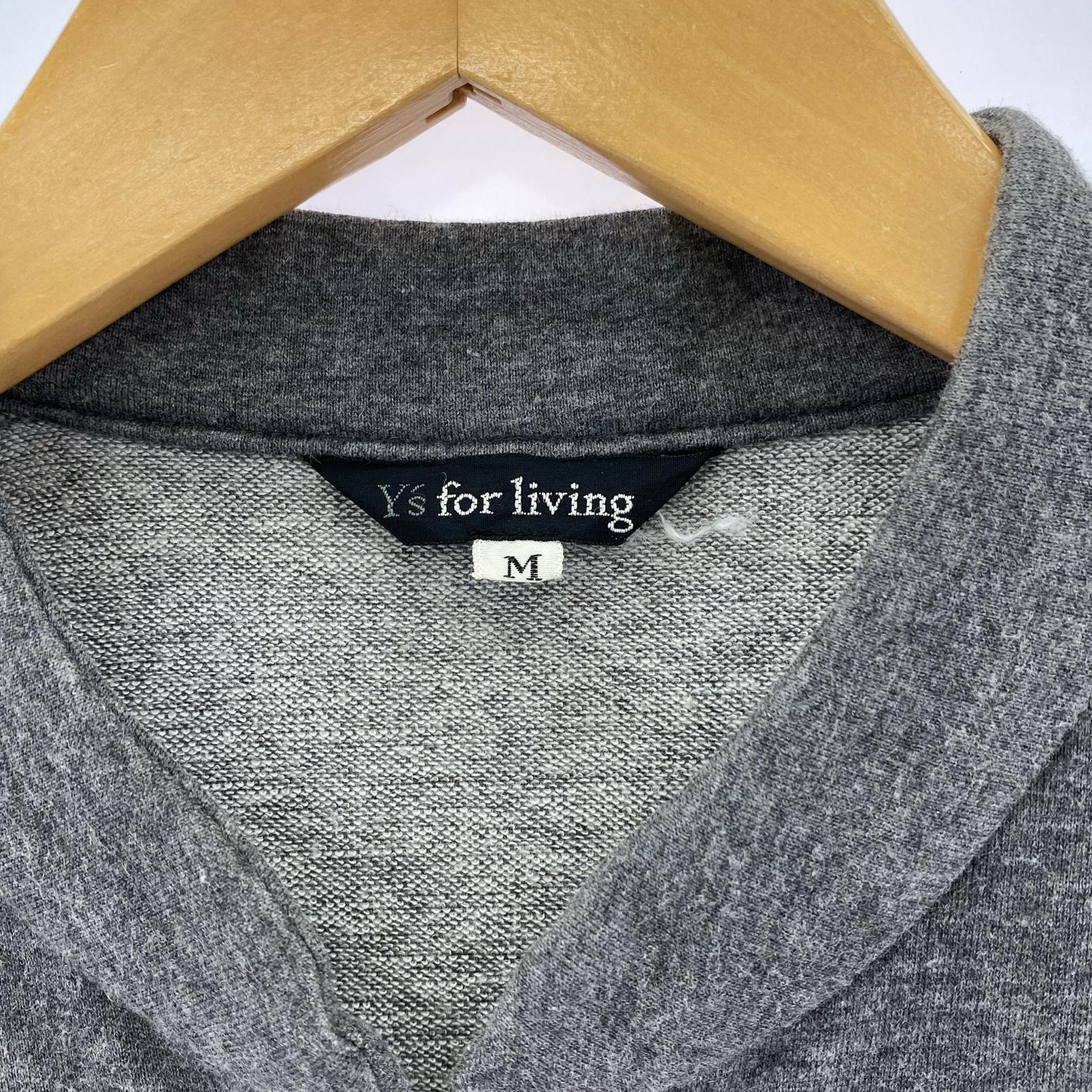 スウェット Y's for living ジップスウェット M グレー M グレー
