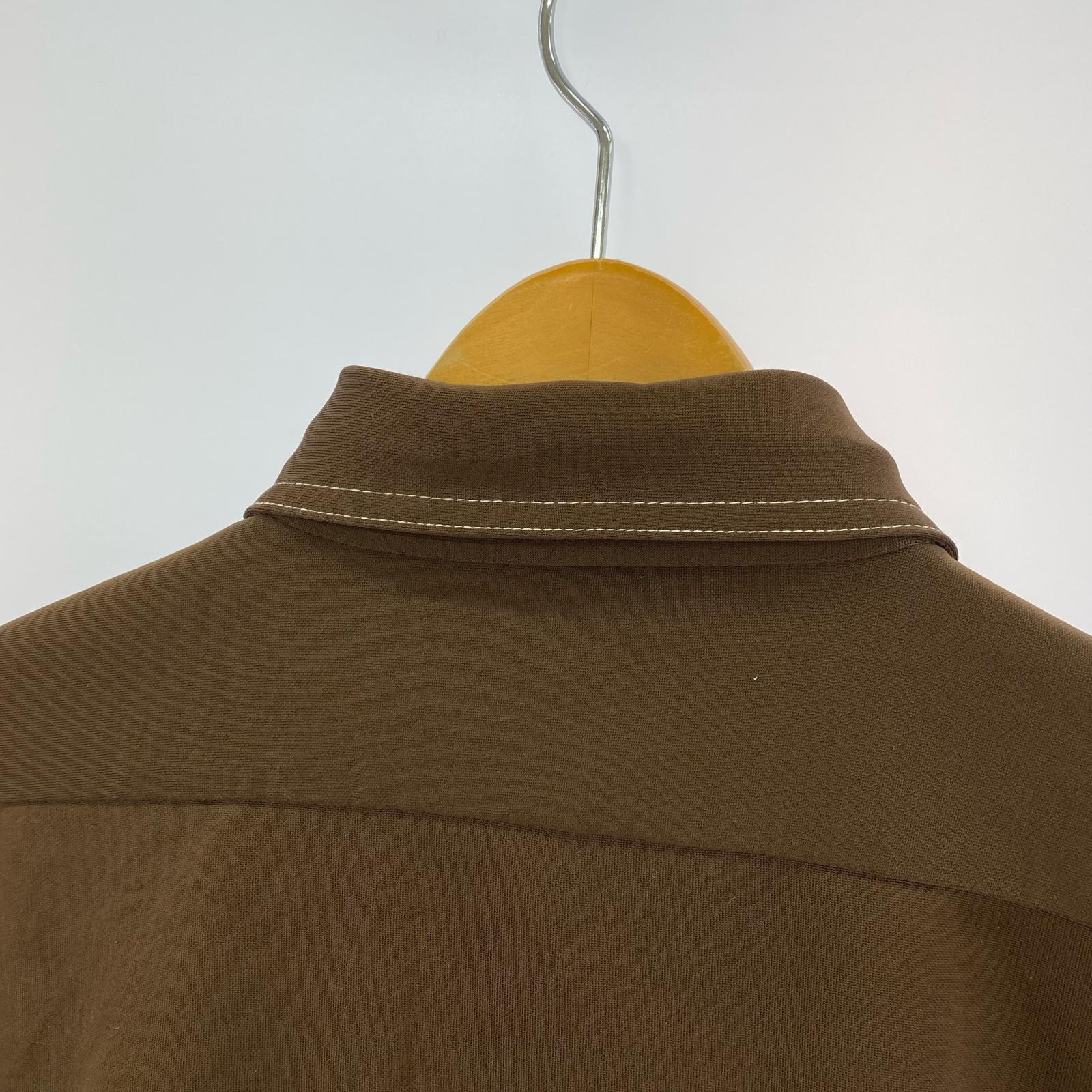 長袖シャツ 70s sears ポリシャツ L ブラウン