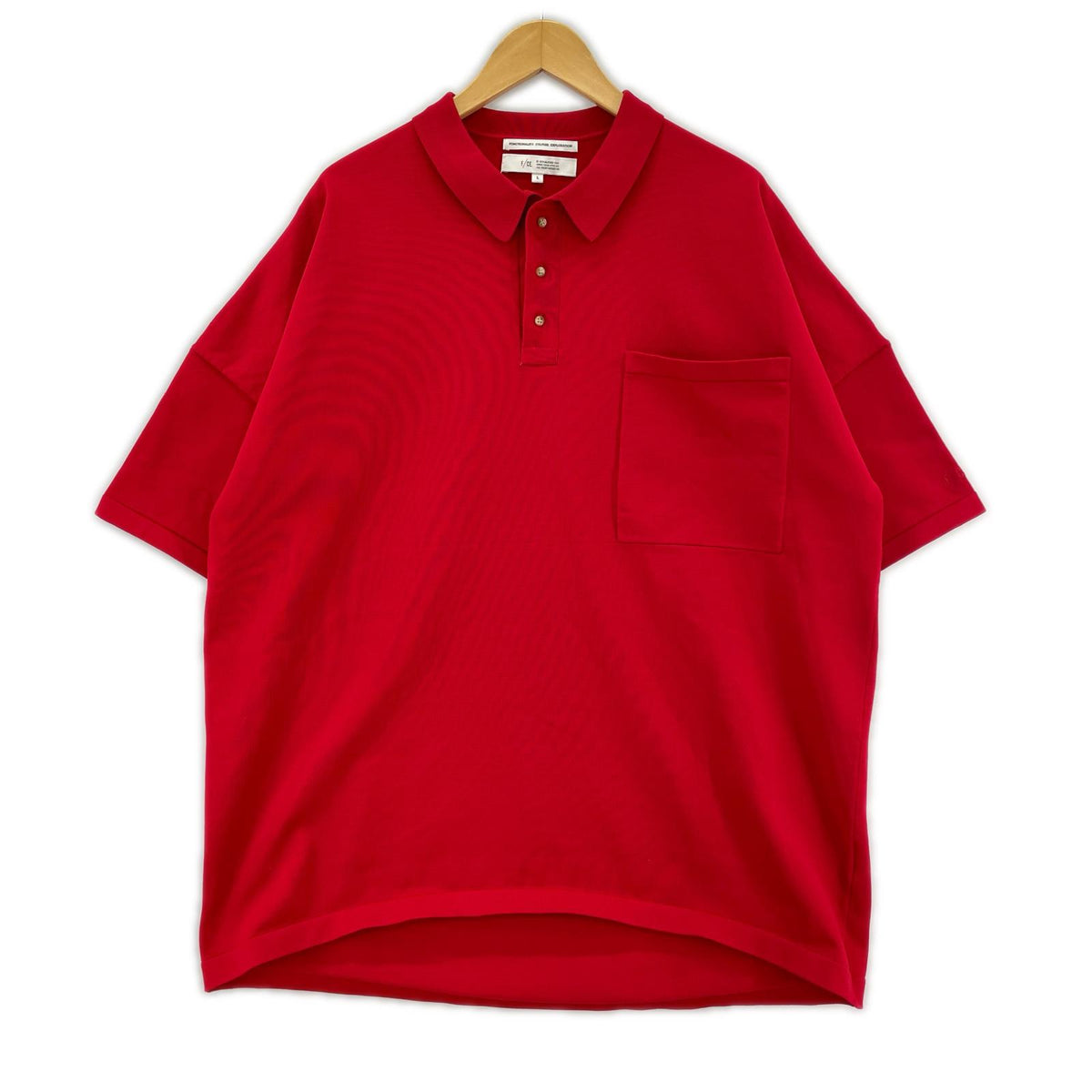 ポロシャツ ECOPET POLO KNIT 赤 (L) L レッド
