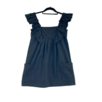 チュニック デイジーリン 肩フリル 黒 38 ブラック