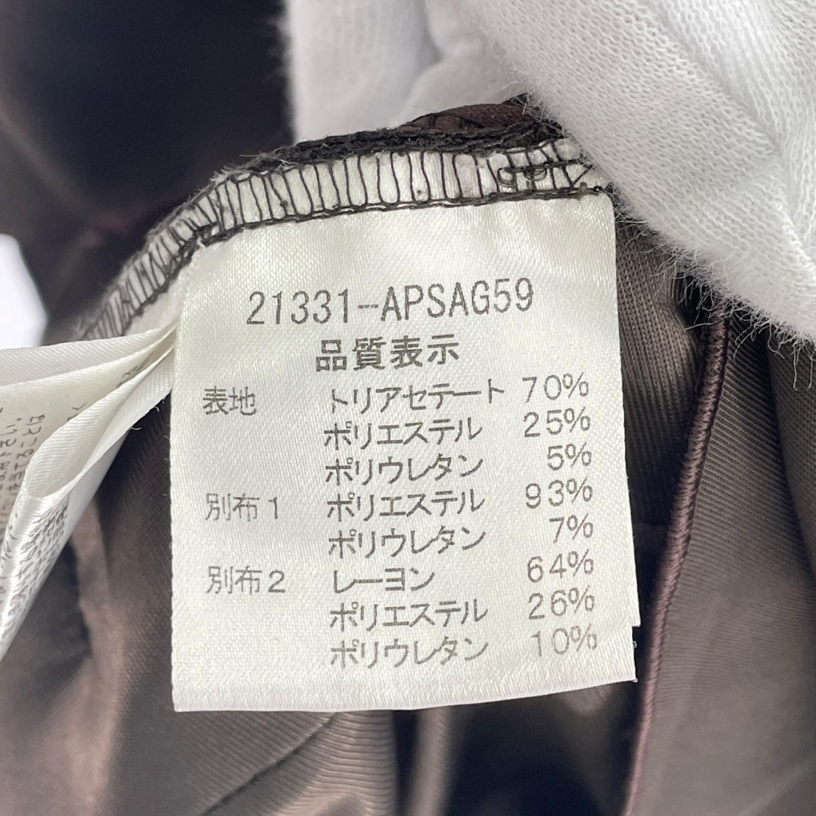 ワンピース バックリボン ワンピース 茶 40 ブラウン
