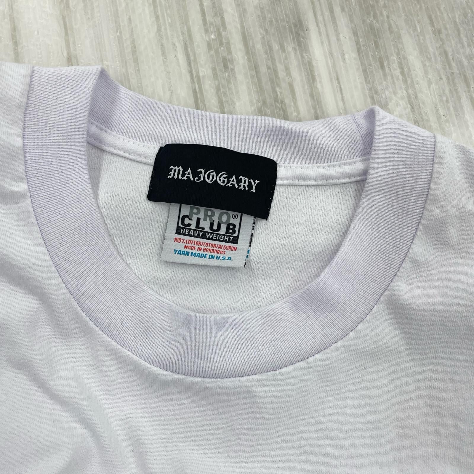 長袖Tシャツ MAJOGARY PROCLUB 白 ホワイト